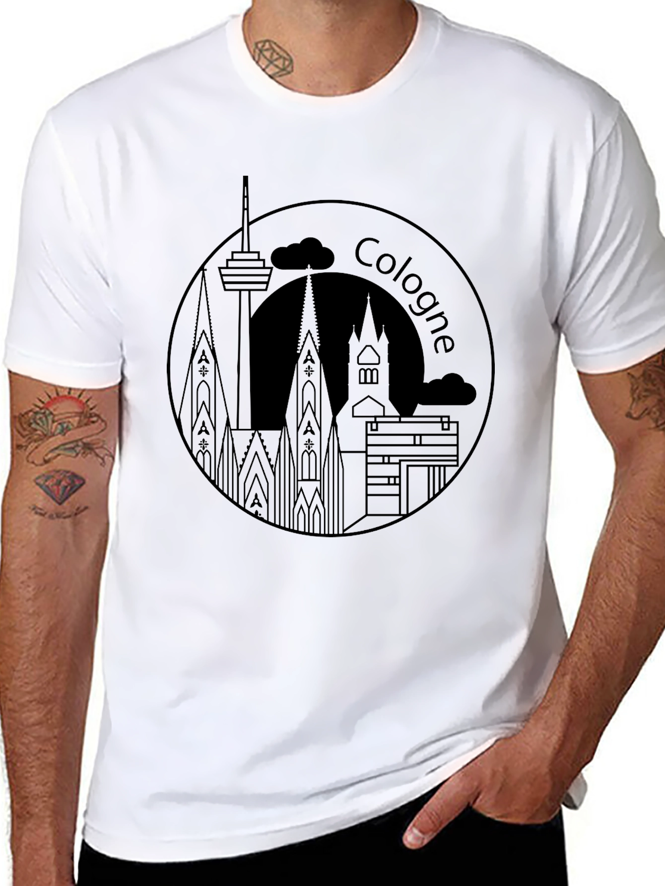 Cologne Skyline T-Shirt - Cityscape Tee