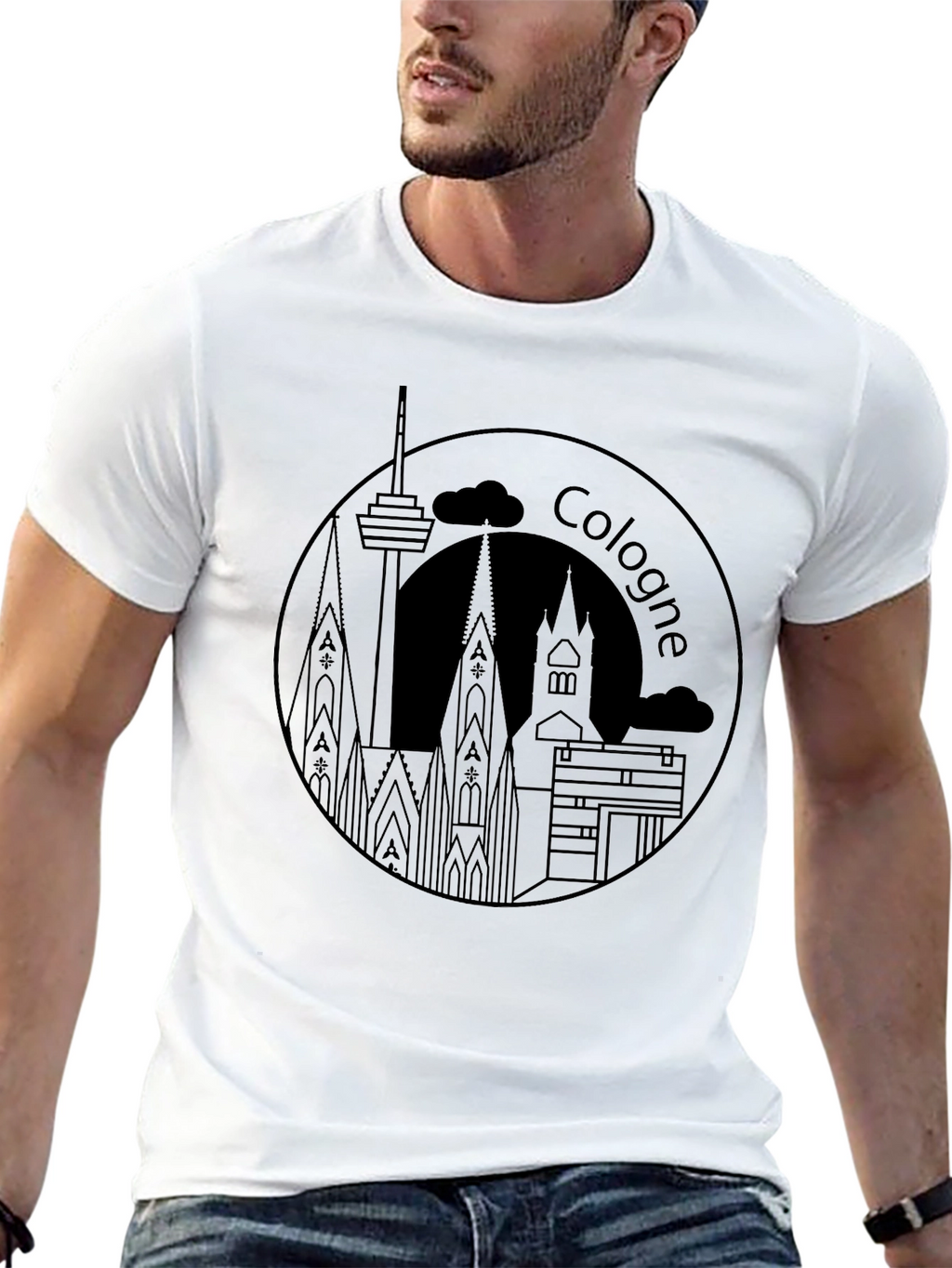 Cologne Skyline T-Shirt - Cityscape Tee