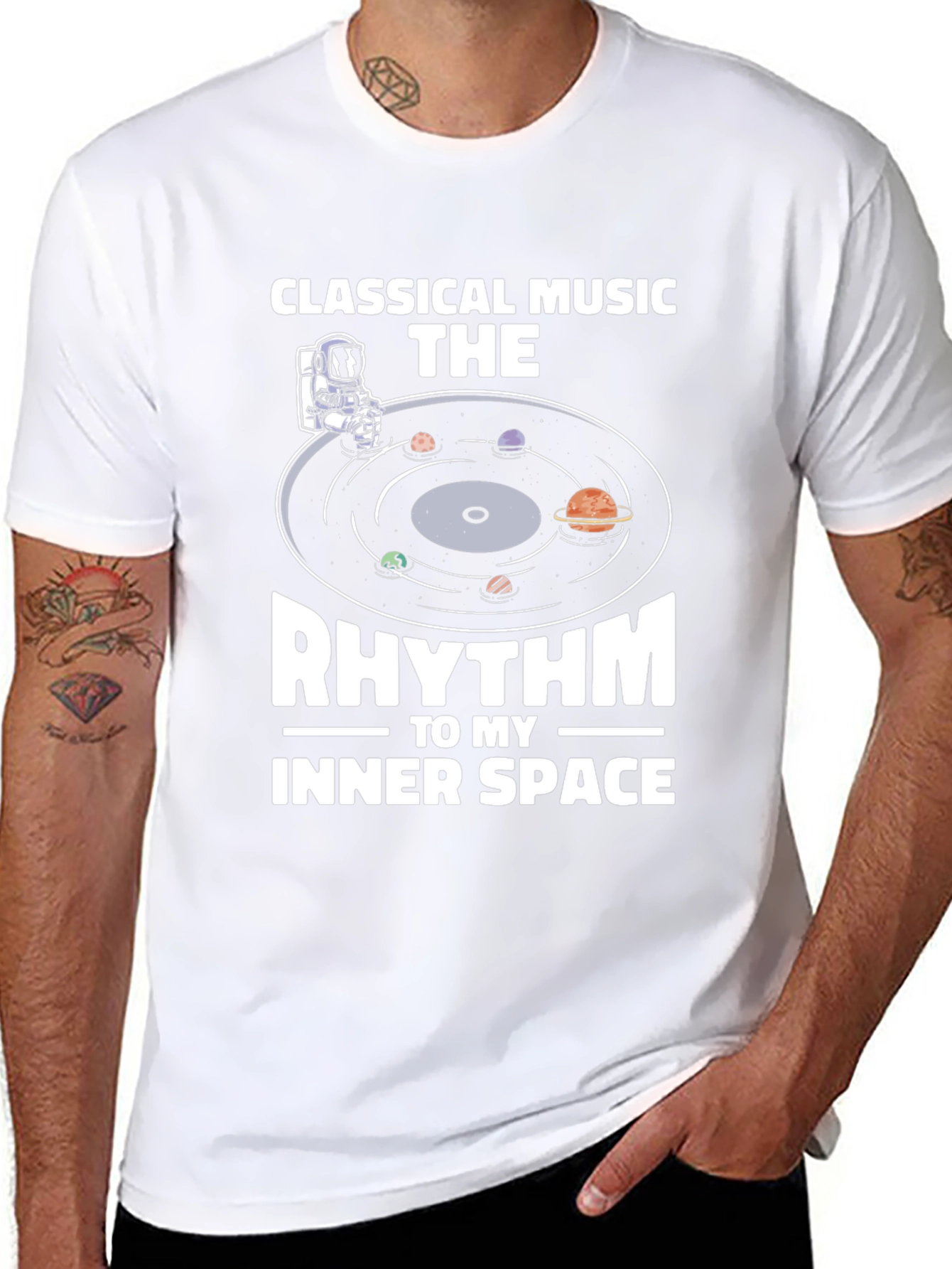 Classical Music Inner Space Rhythm Graphic T-Shirt