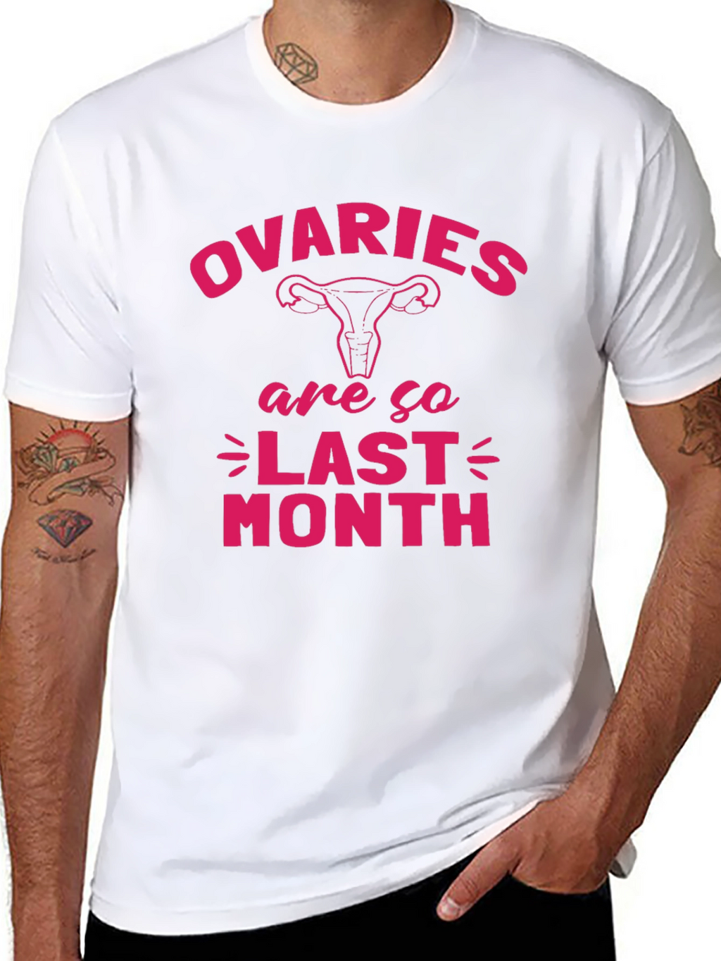 Ovaries Are So Last Month Black T-Shirt
