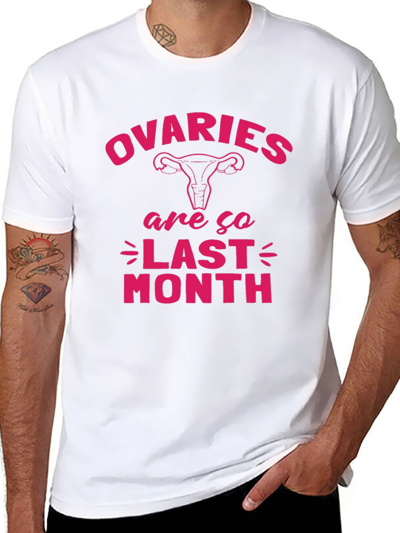 Ovaries Are So Last Month Black T-Shirt