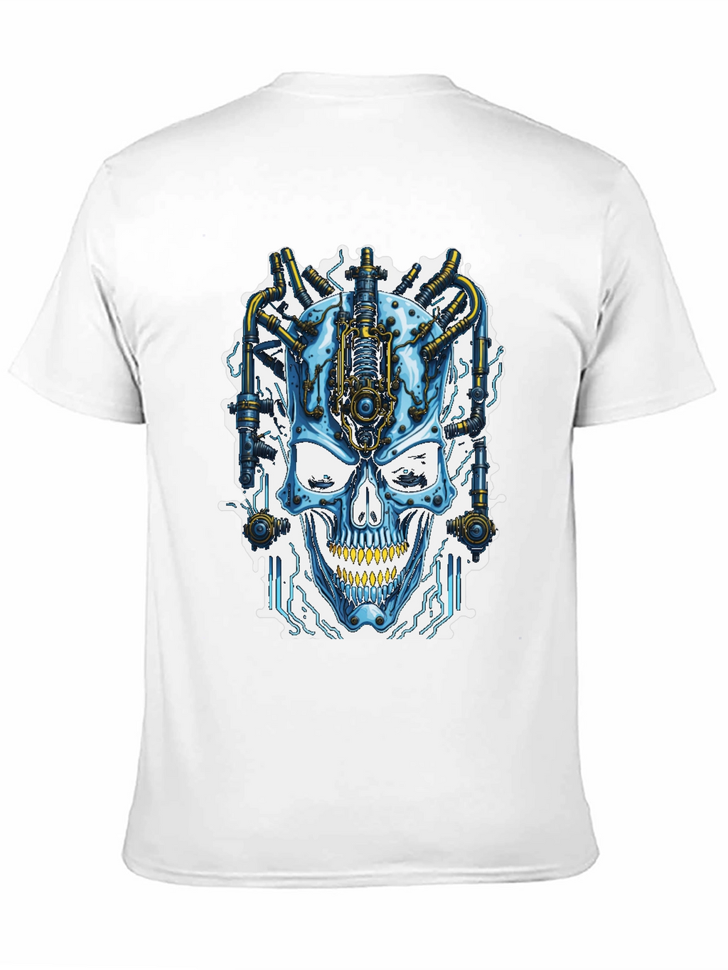 Cyberpunk Skull T-Shirt - Futuristic Style