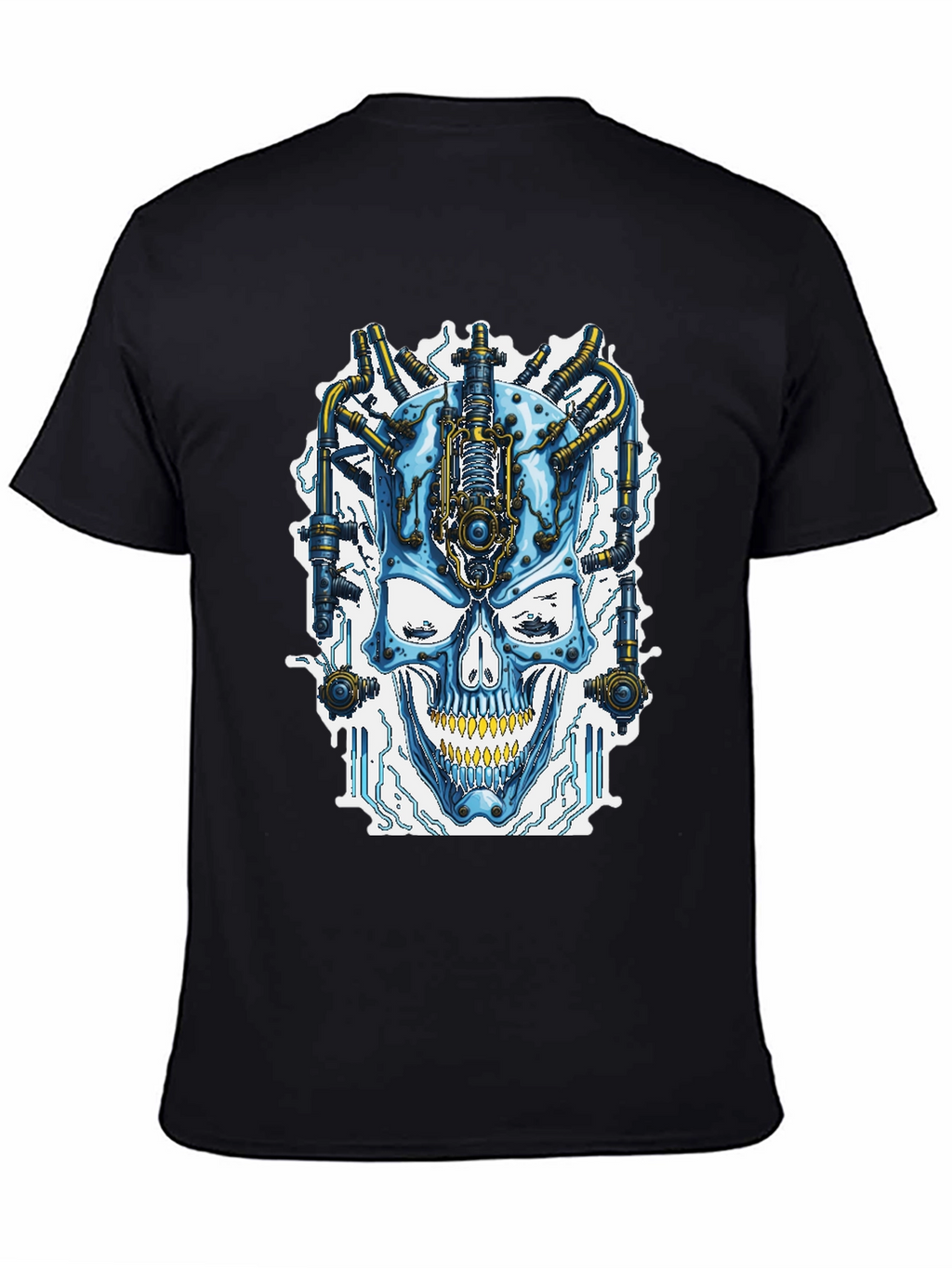 Cyberpunk Skull T-Shirt - Futuristic Style