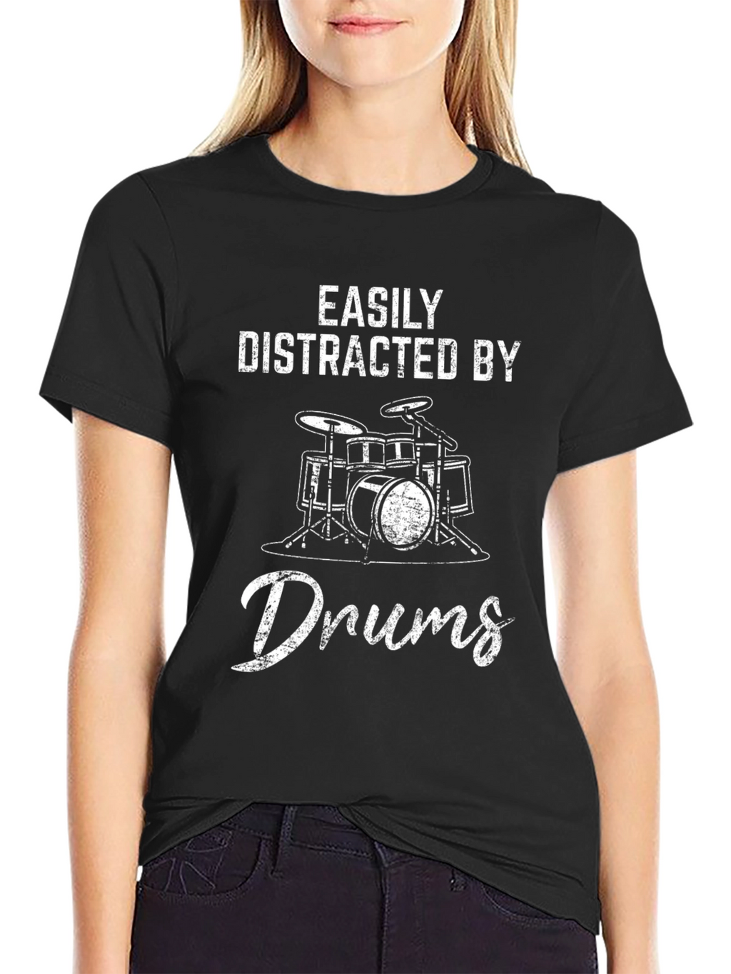 Easily Distracted by Drums T-Shirt