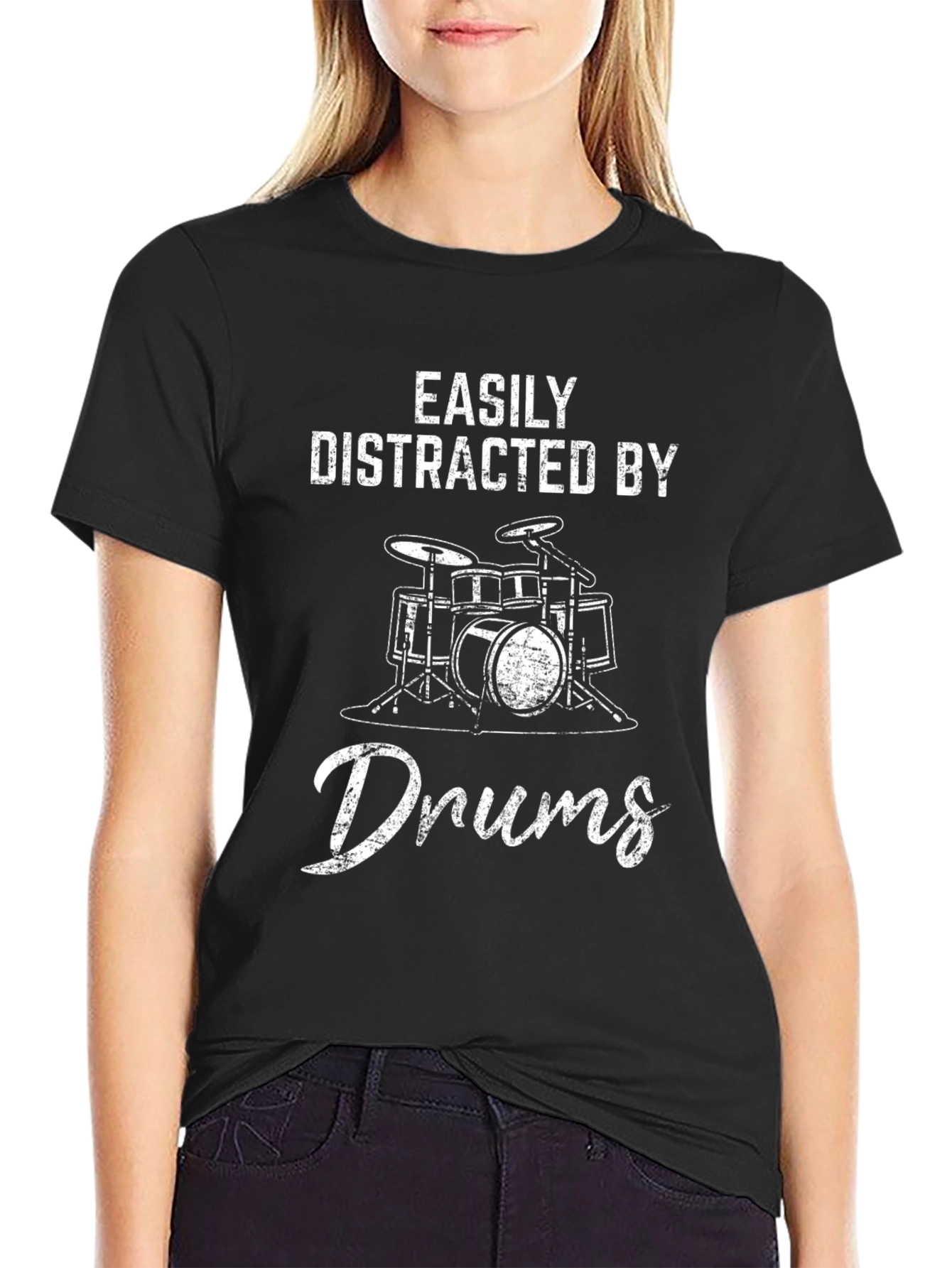 Easily Distracted by Drums T-Shirt