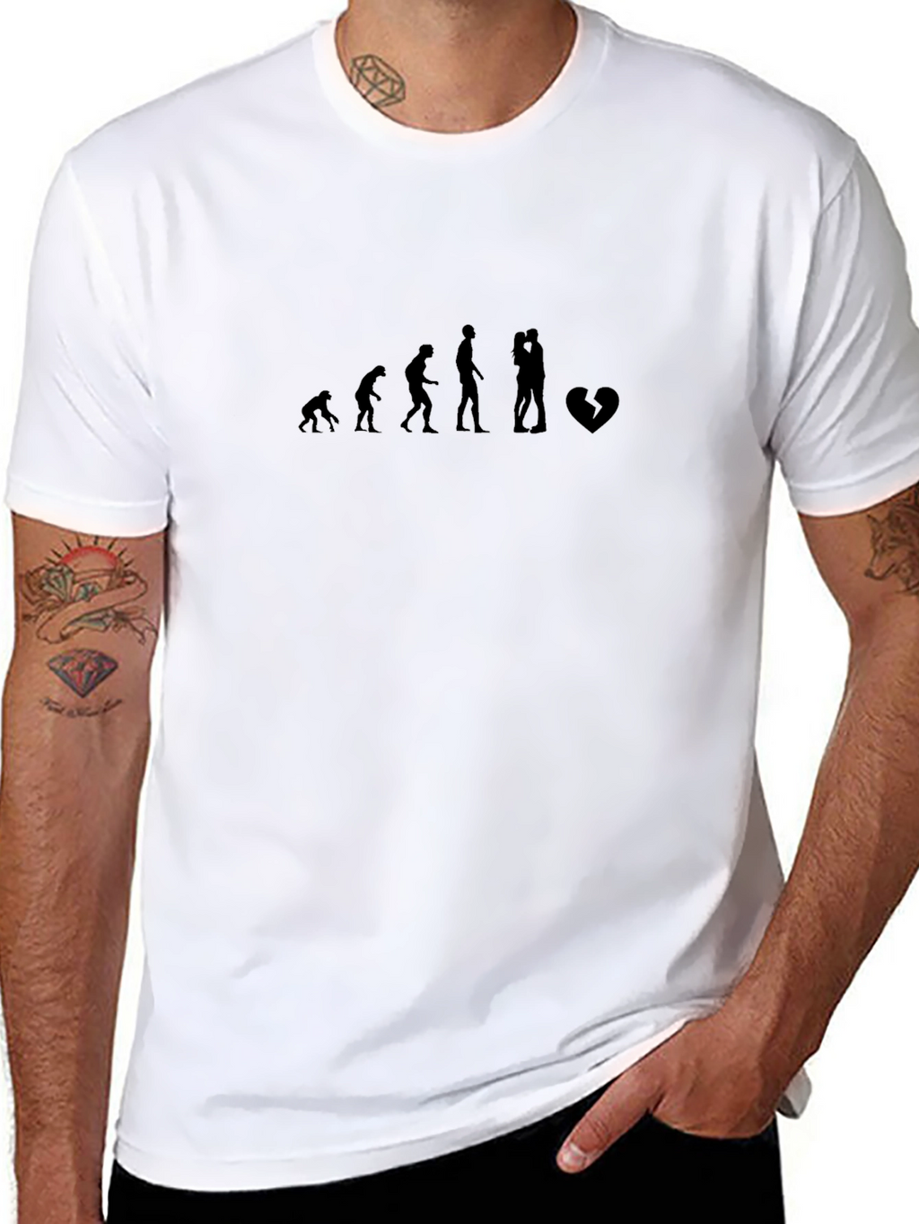 Evolution of Love Graphic T-Shirt