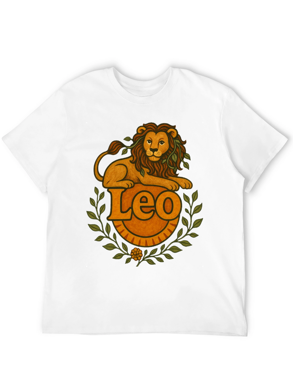 Leo Zodiac Graphic T-Shirt - Black Tee