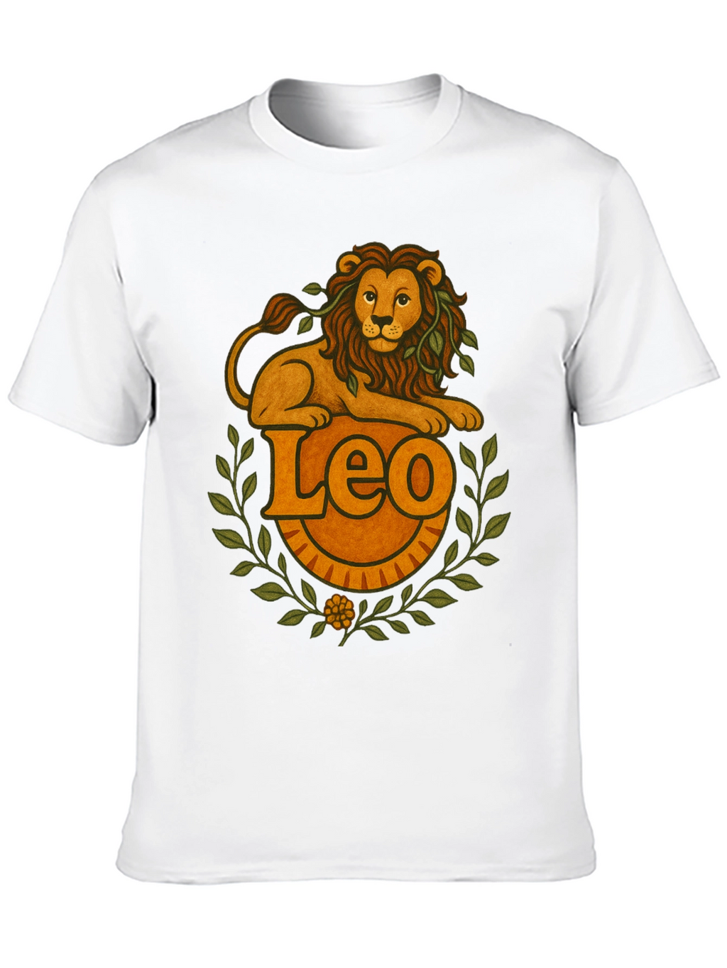 Leo Zodiac Graphic T-Shirt - Black Tee