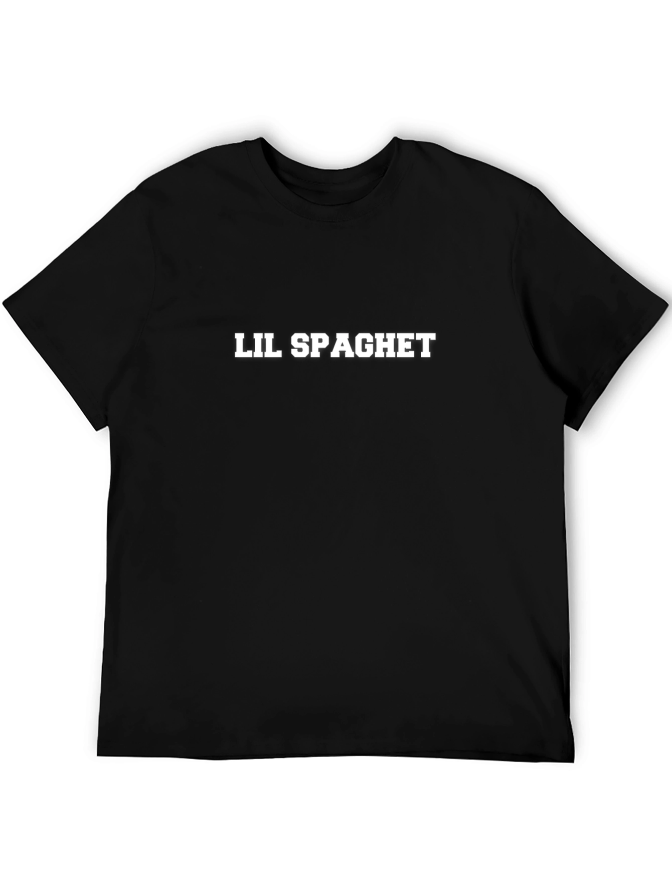 Lil Spaghetti Black Graphic T-Shirt
