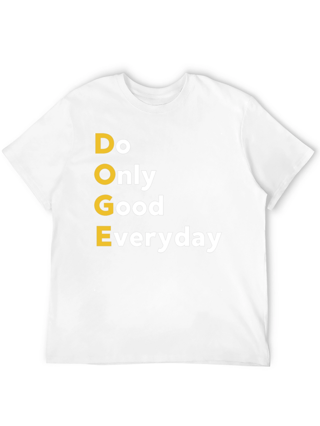 Doge Only Good Everyday Black Graphic T-Shirt