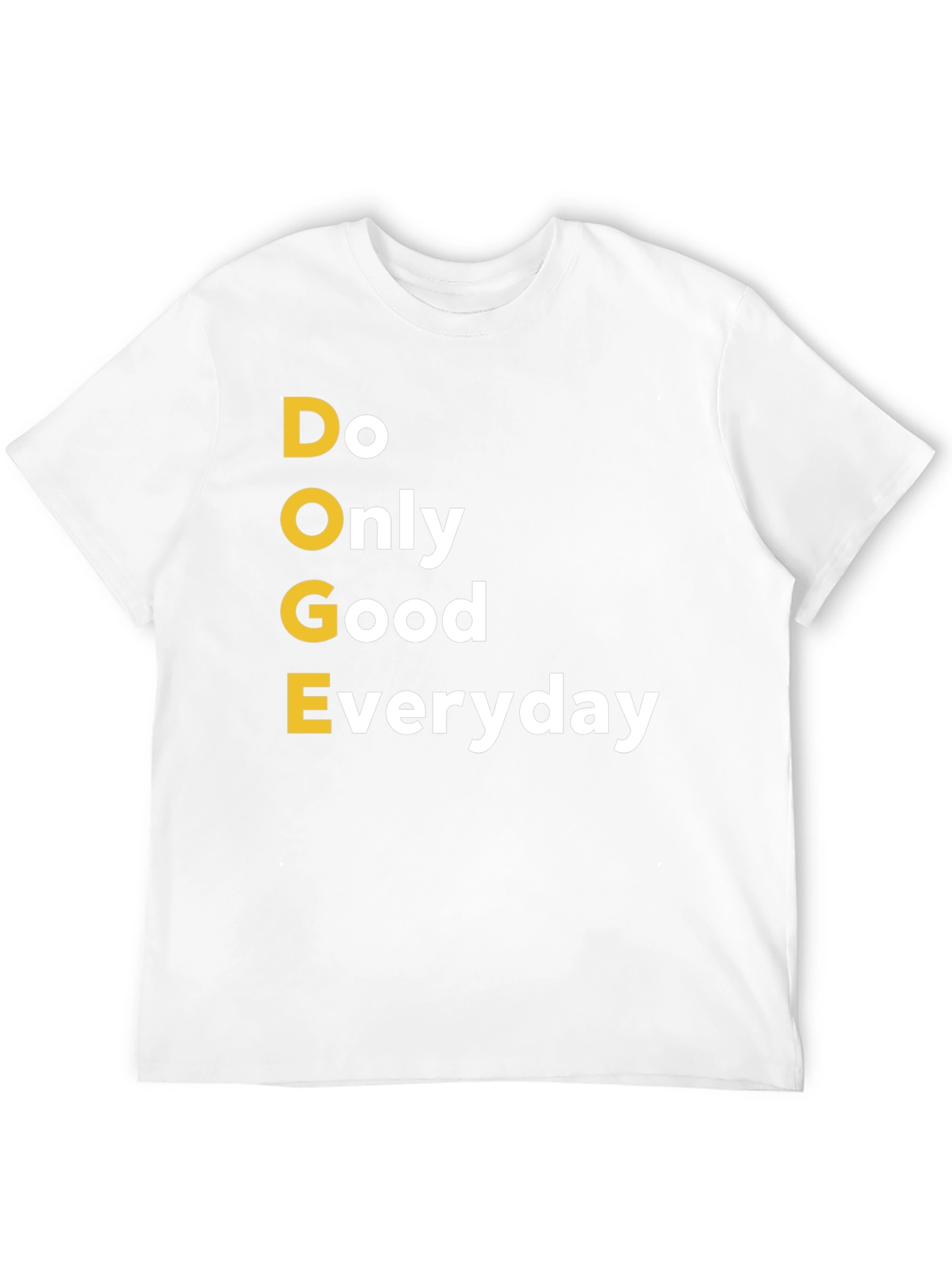 Doge Only Good Everyday Black Graphic T-Shirt