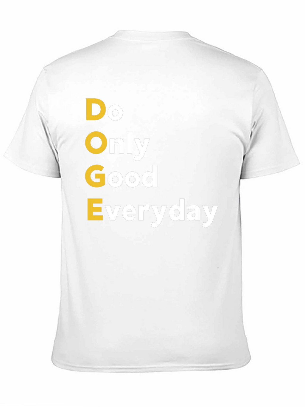 Doge Only Good Everyday Black Graphic T-Shirt