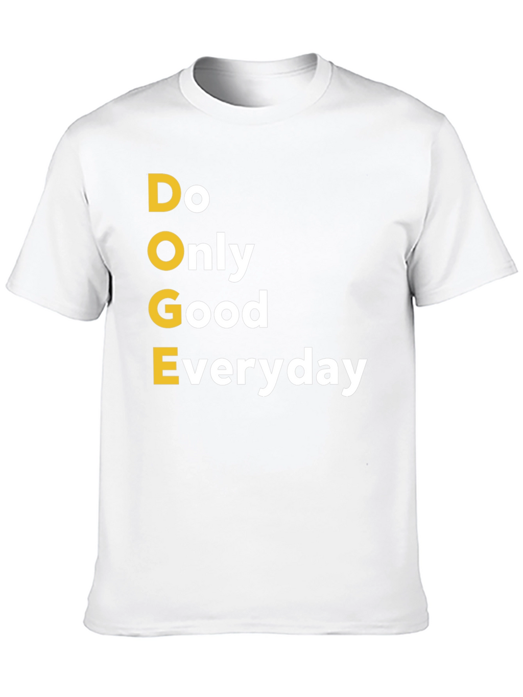 Doge Only Good Everyday Black Graphic T-Shirt