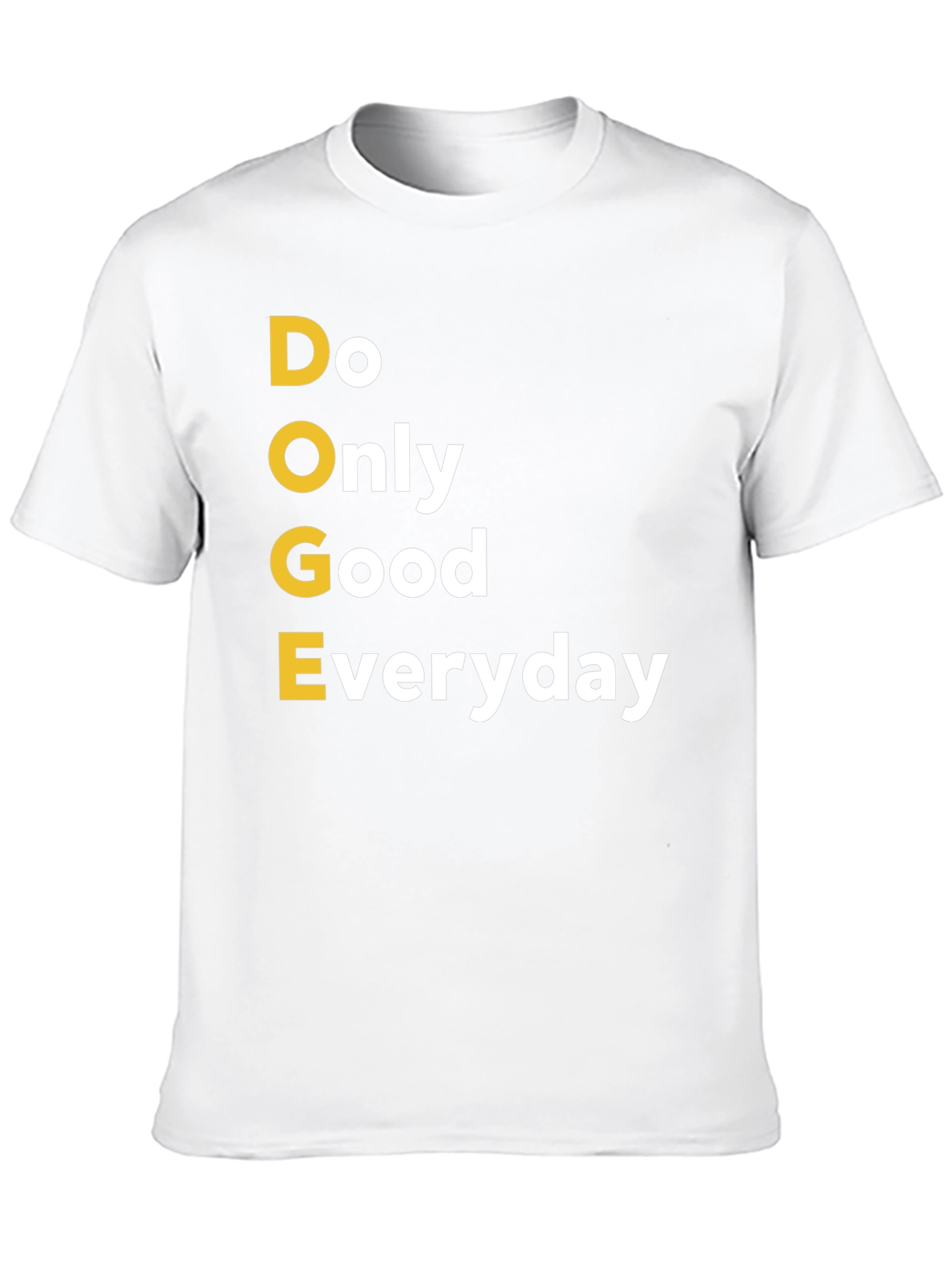 Doge Only Good Everyday Black Graphic T-Shirt