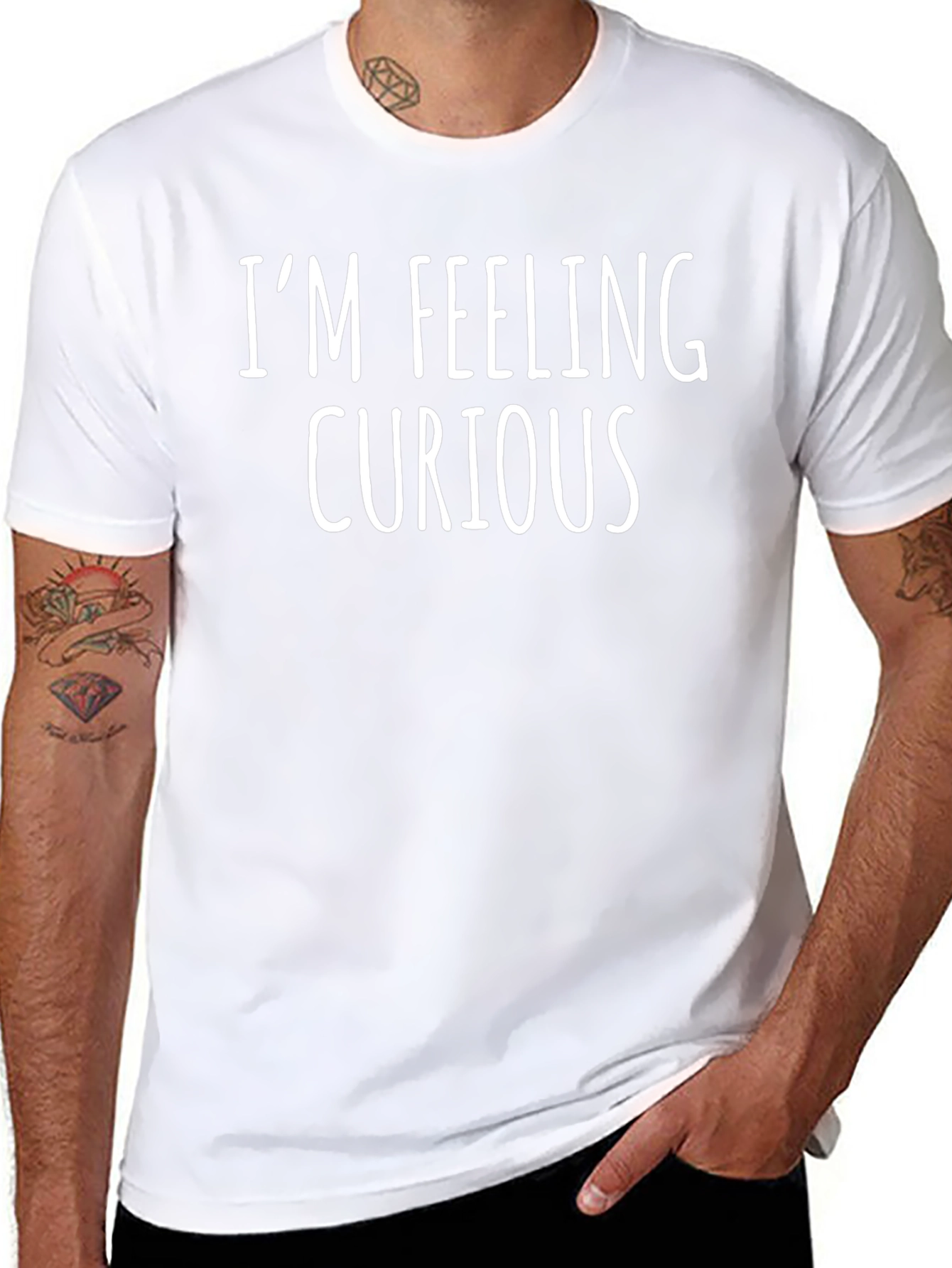 Im Feeling Curious Black T-Shirt