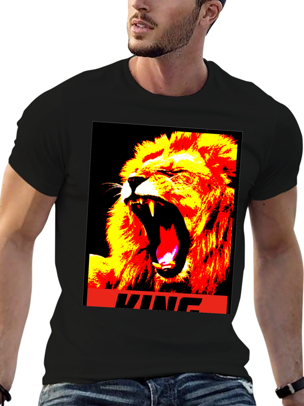 Lion King Graphic T-Shirt - Black