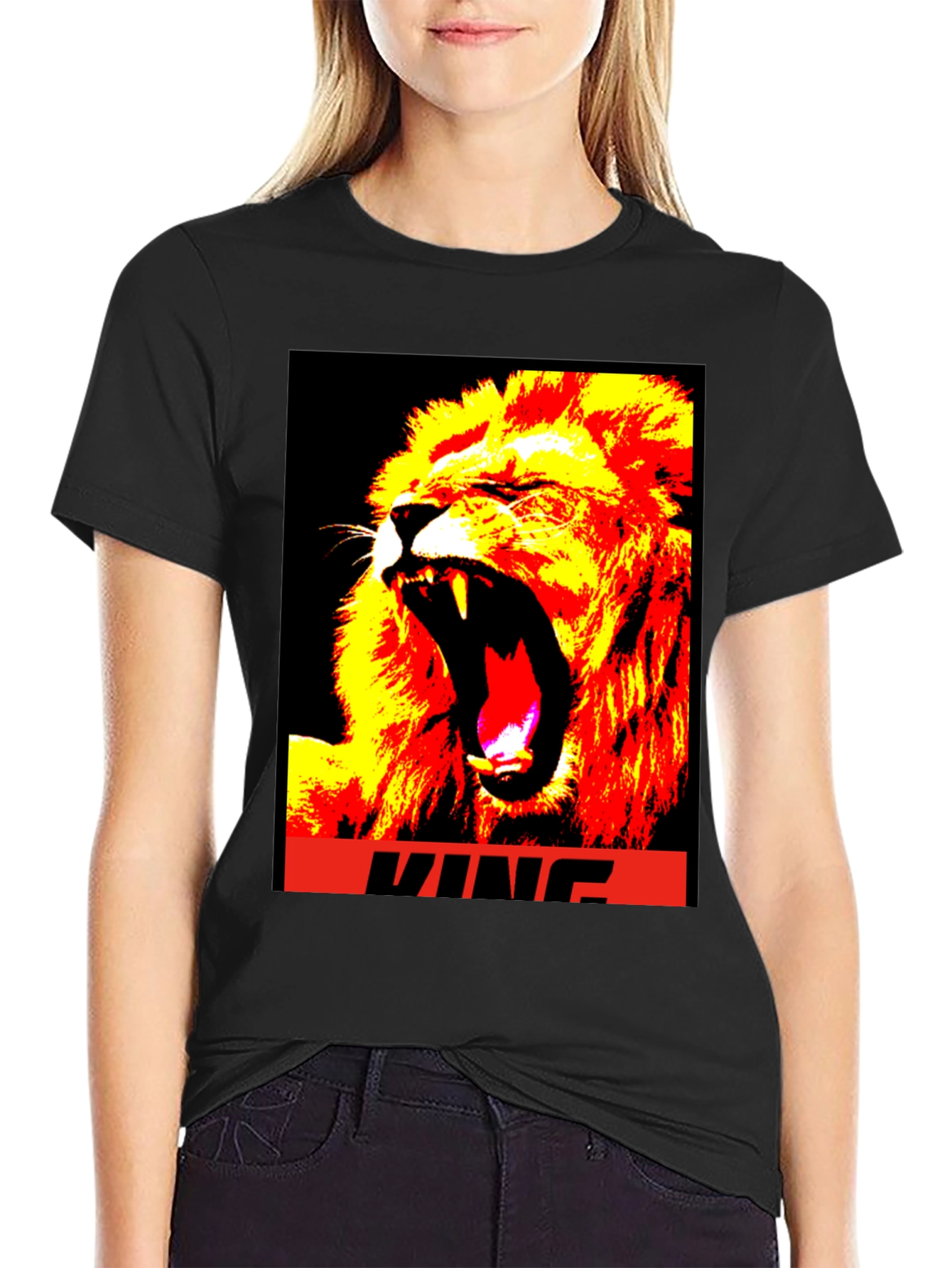 Lion King Graphic T-Shirt - Black