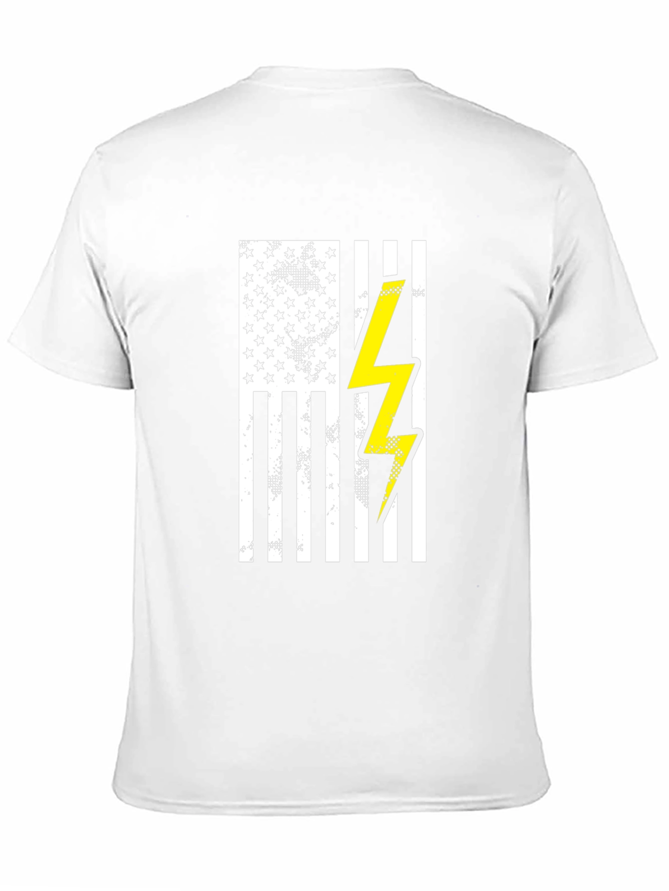American Flag Lightning Bolt Graphic T-Shirt