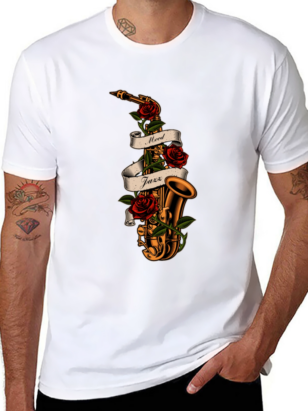 Mood Jazz Saxophone Graphic Tee