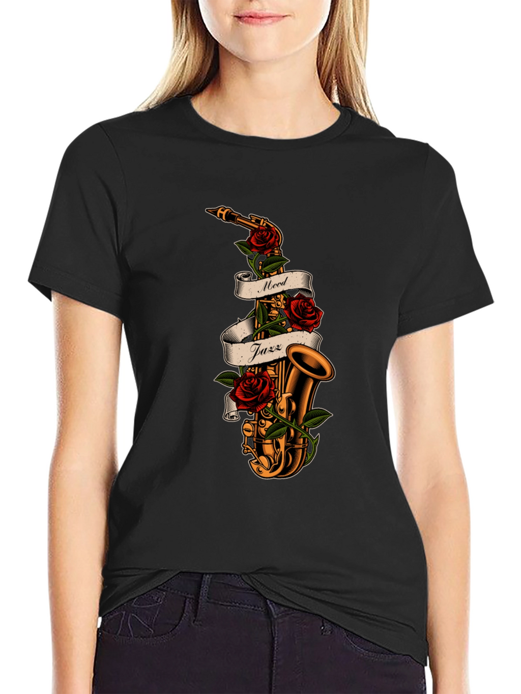 Mood Jazz Saxophone Graphic Tee
