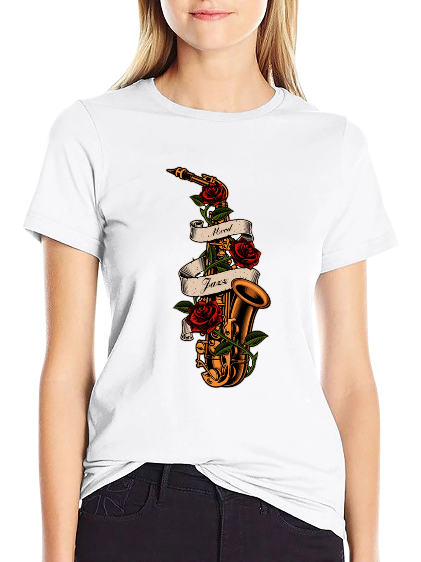Mood Jazz Saxophone Graphic Tee