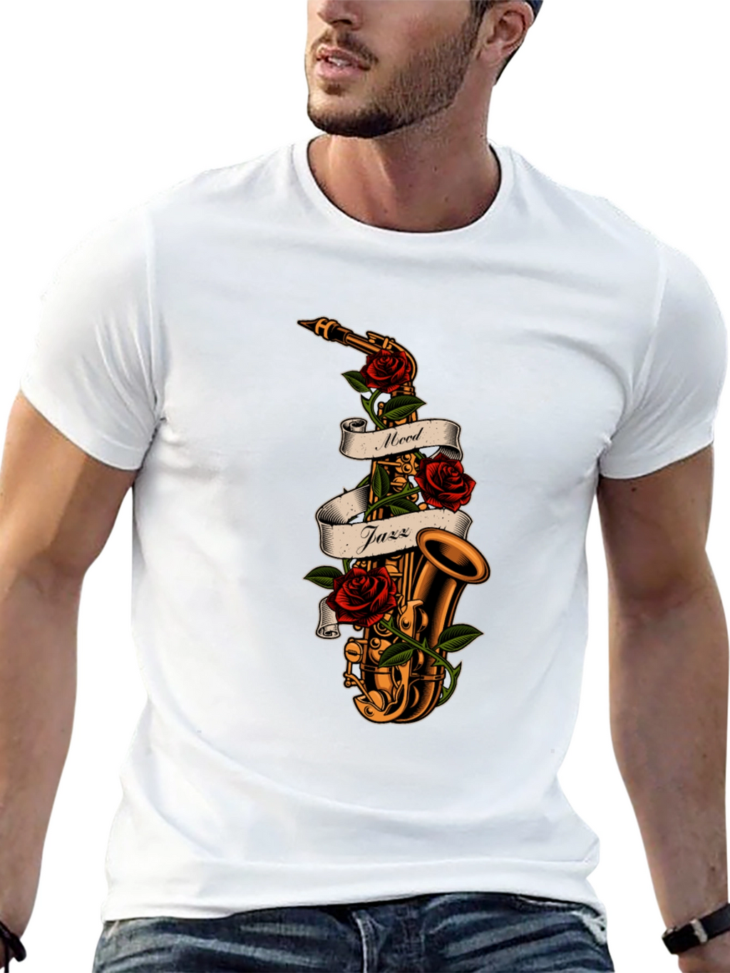 Mood Jazz Saxophone Graphic Tee