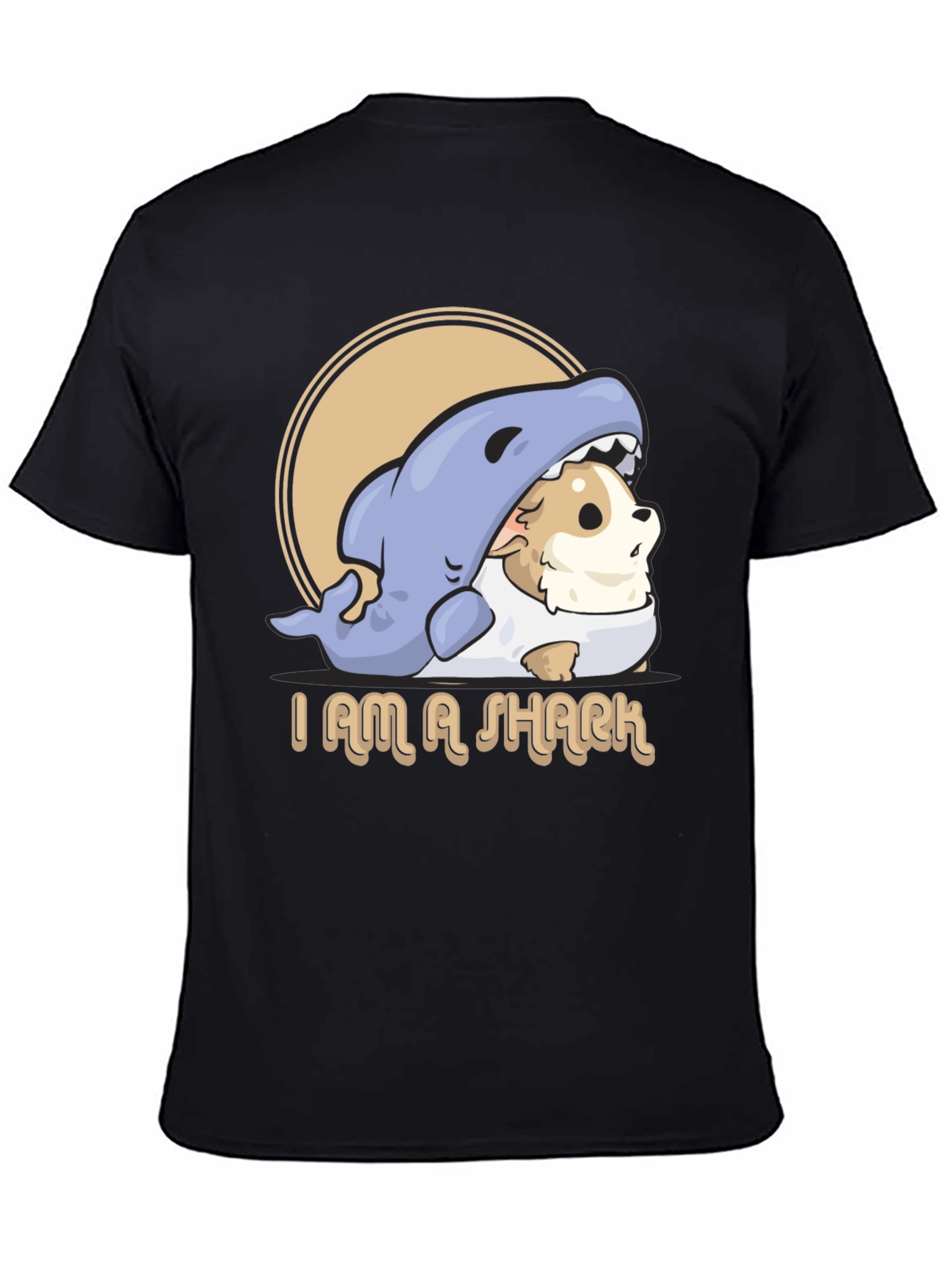 I Am A Shark Graphic T-Shirt - Funny Dog Shark Costume Tee