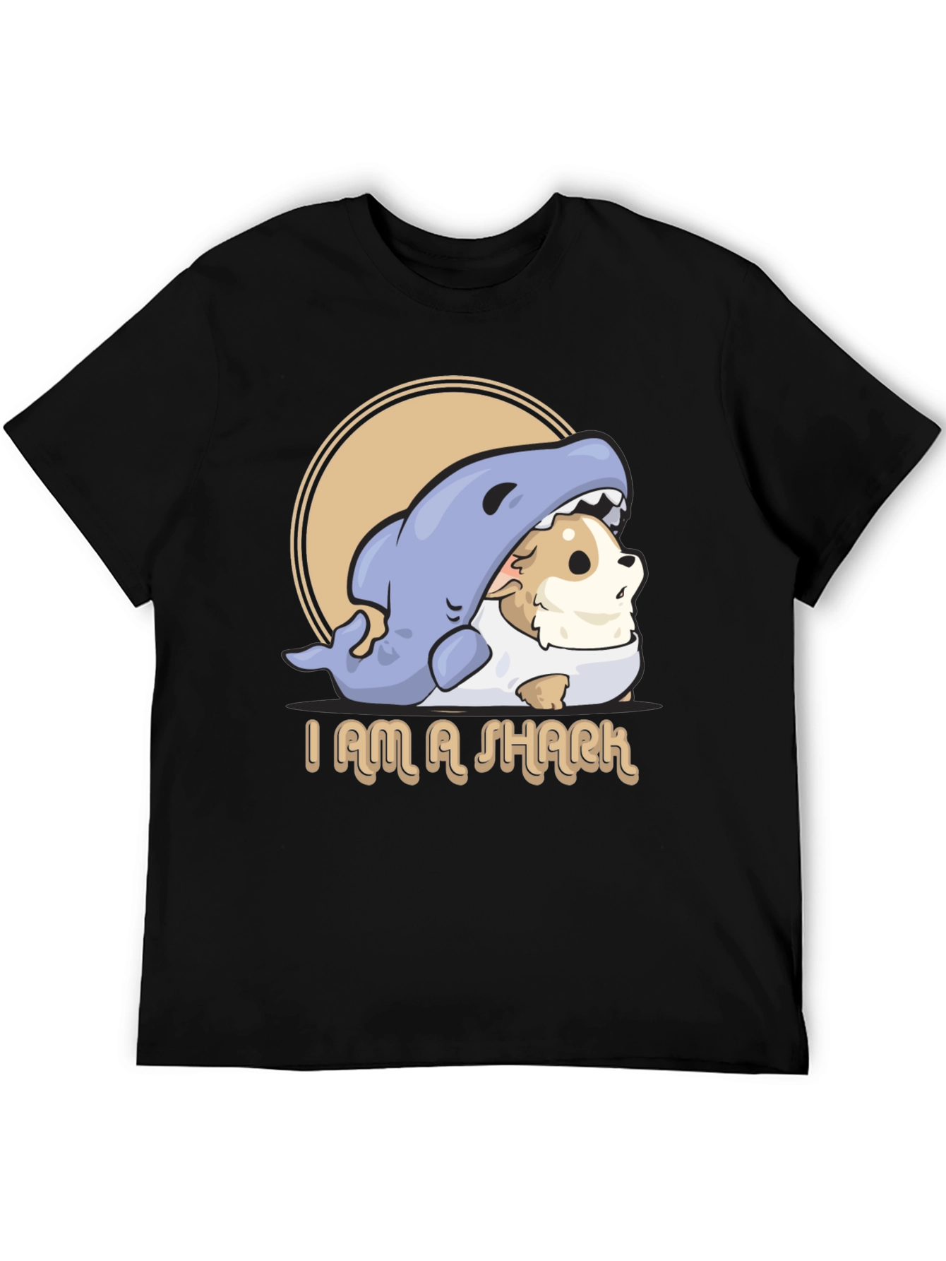 I Am A Shark Graphic T-Shirt - Funny Dog Shark Costume Tee