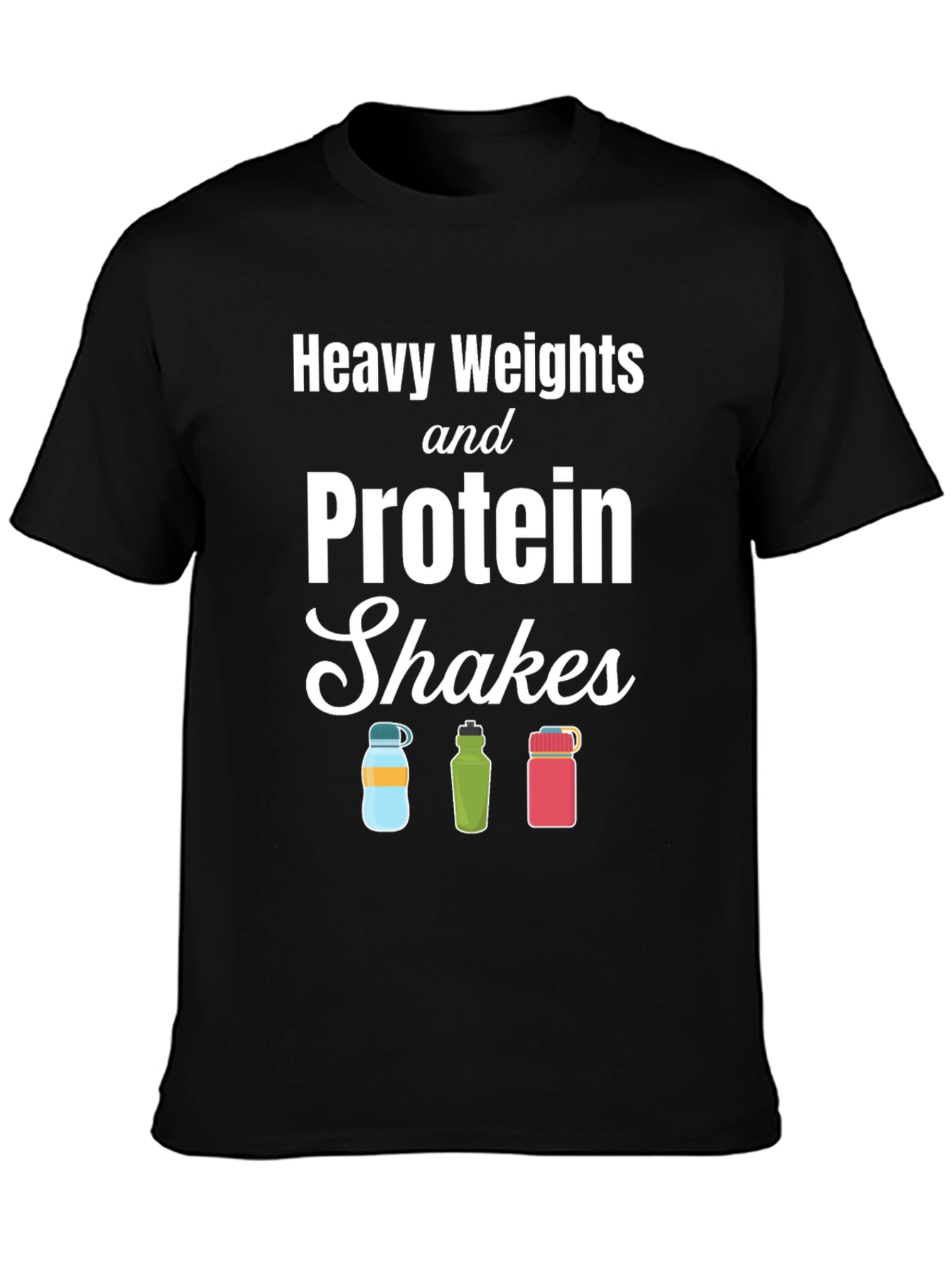 Heavy Weights & Protein Shakes Graphic T-Shirt