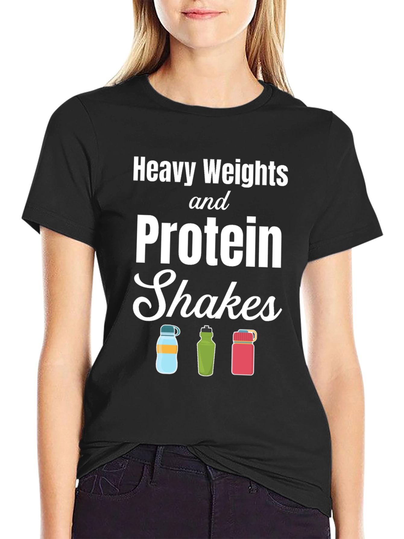 Heavy Weights & Protein Shakes Graphic T-Shirt