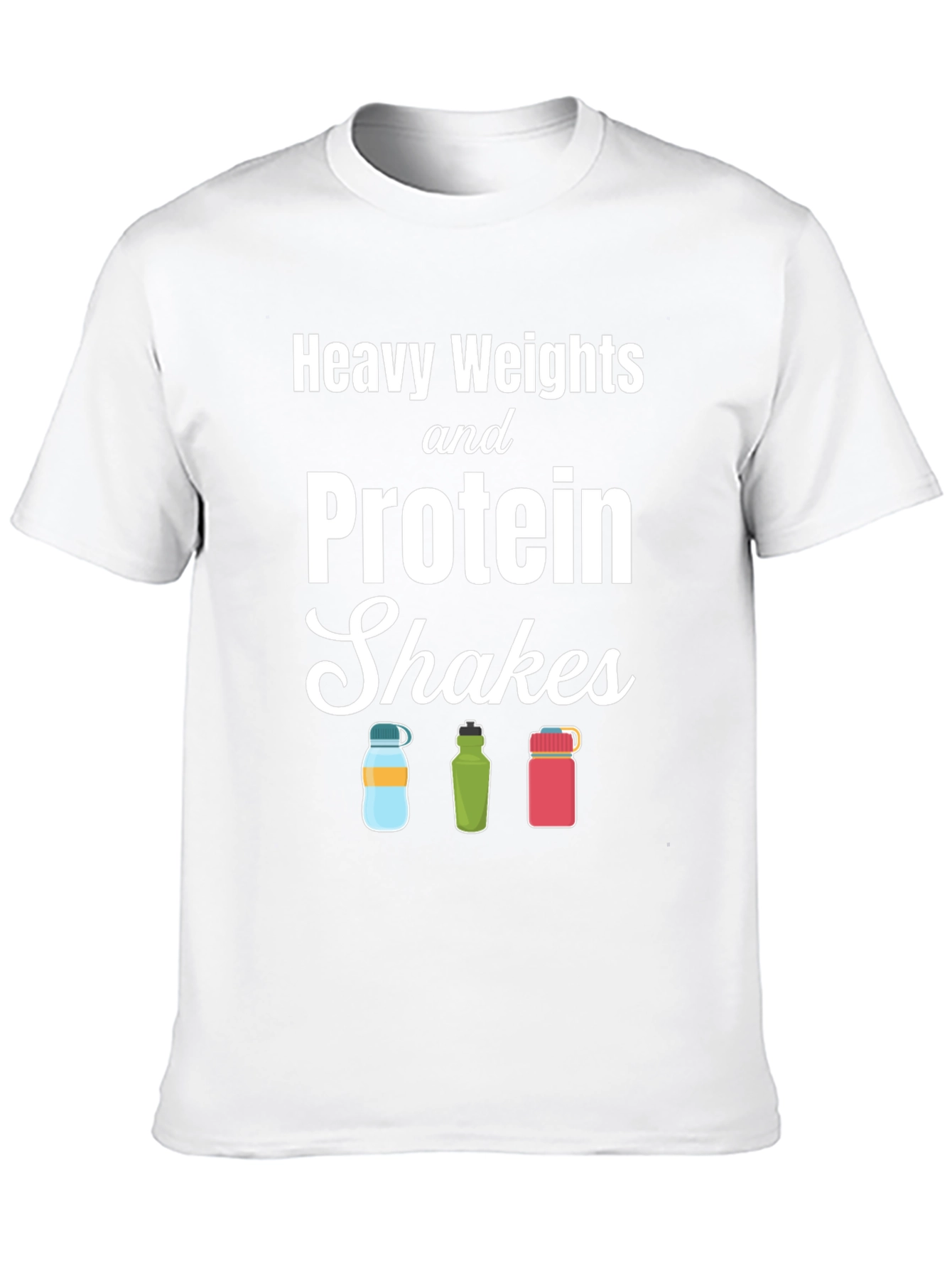 Heavy Weights & Protein Shakes Graphic T-Shirt