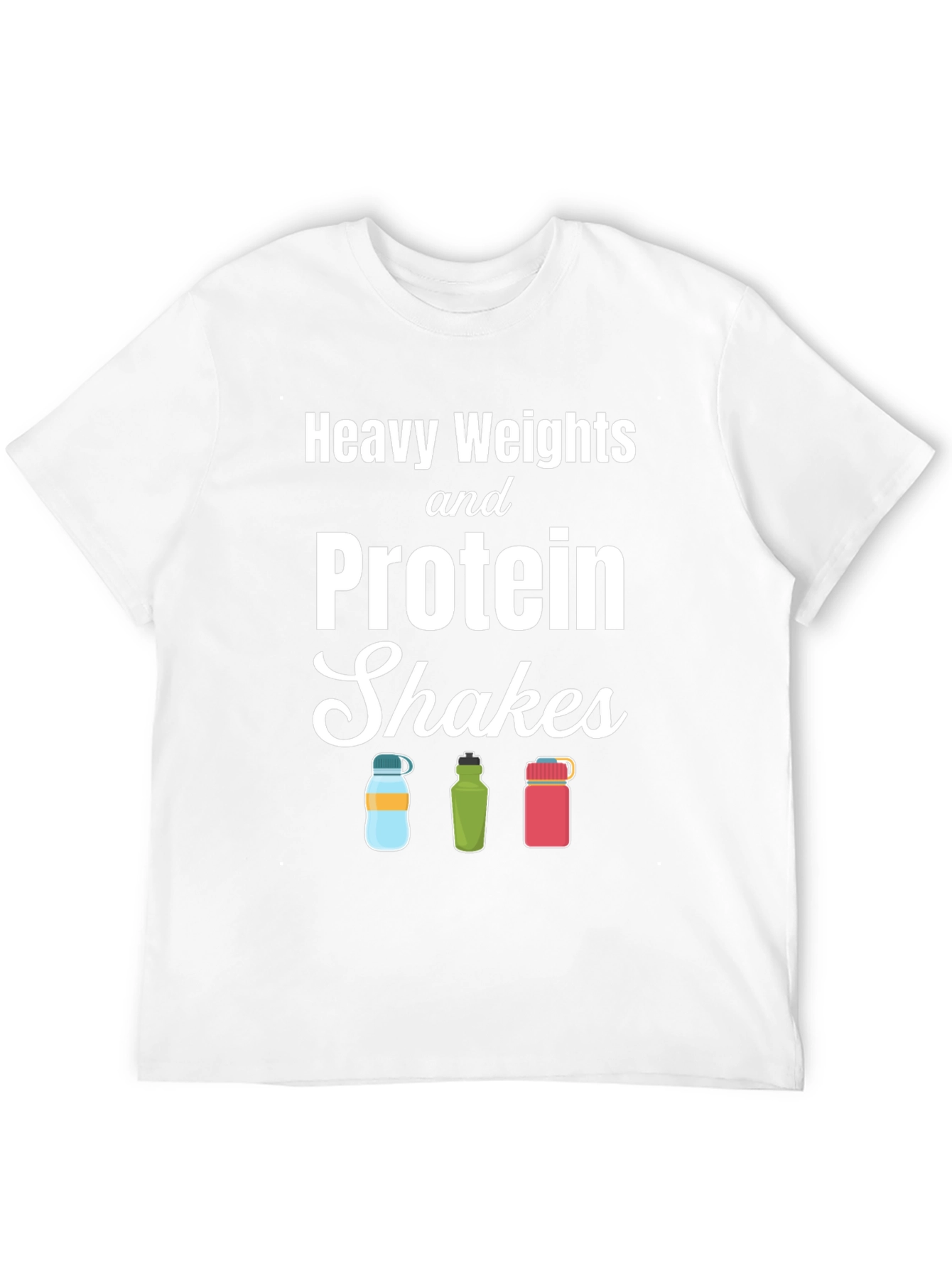 Heavy Weights & Protein Shakes Graphic T-Shirt