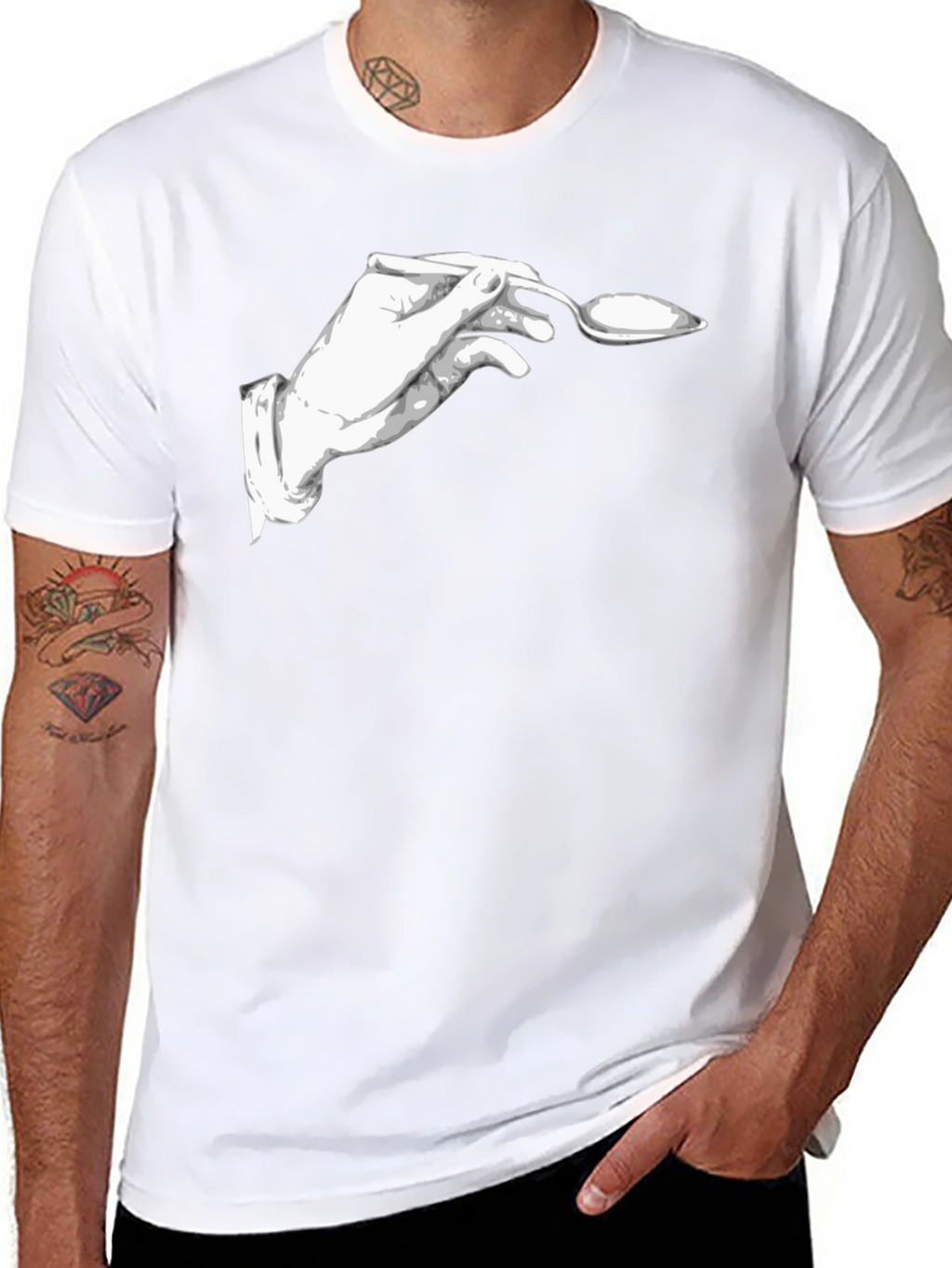 Novelty Hand & Spoon Graphic Tee