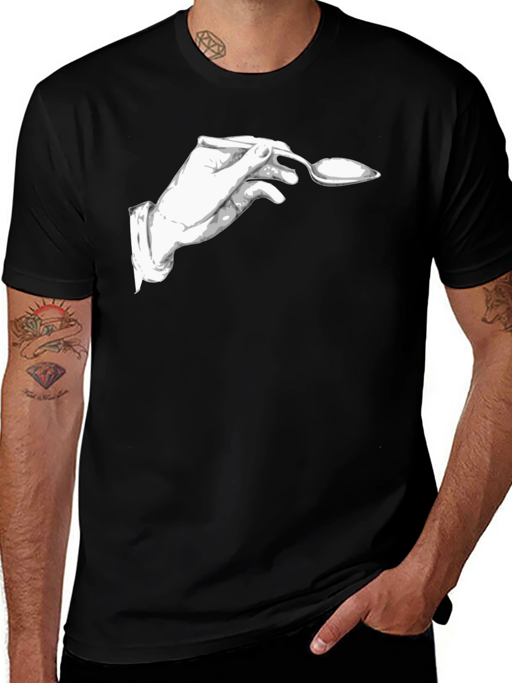 Novelty Hand & Spoon Graphic Tee