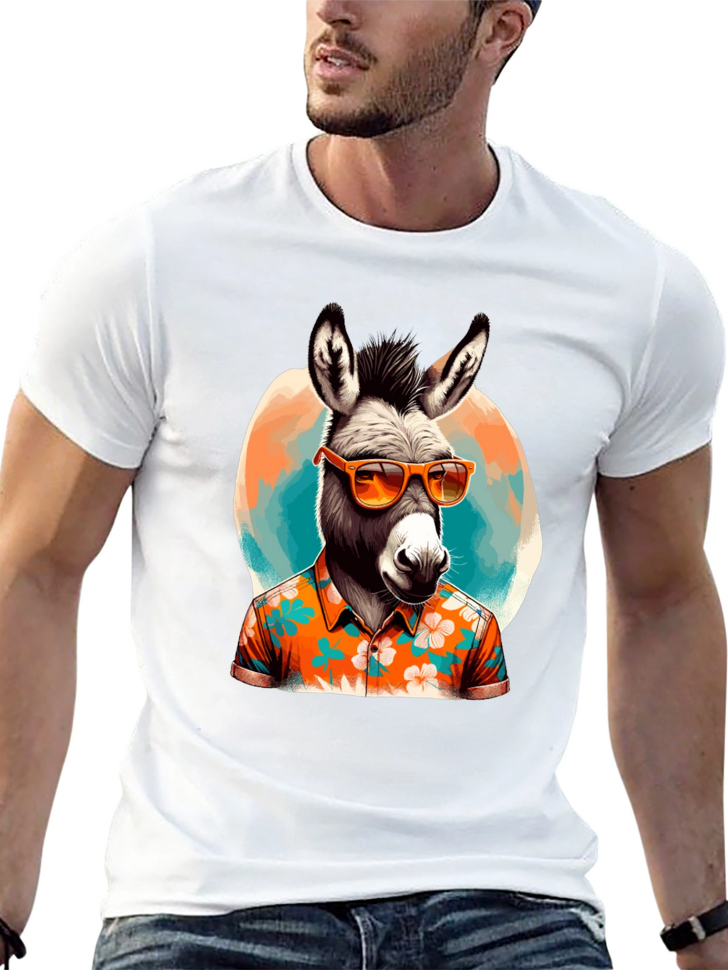 Cool Donkey Hawaiian Shirt Tee