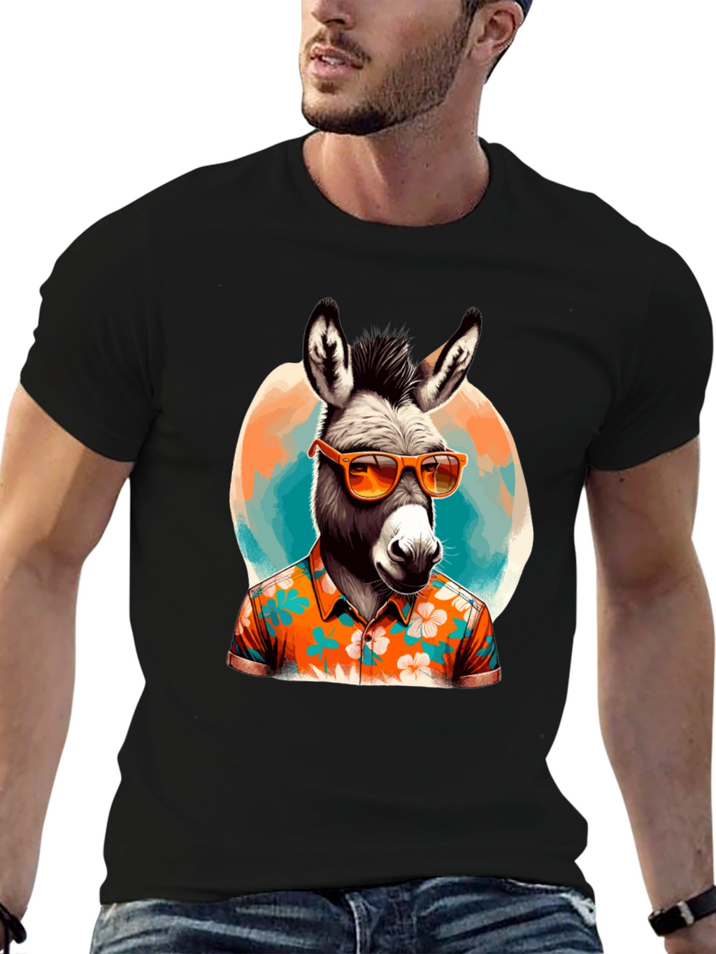 Cool Donkey Hawaiian Shirt Tee