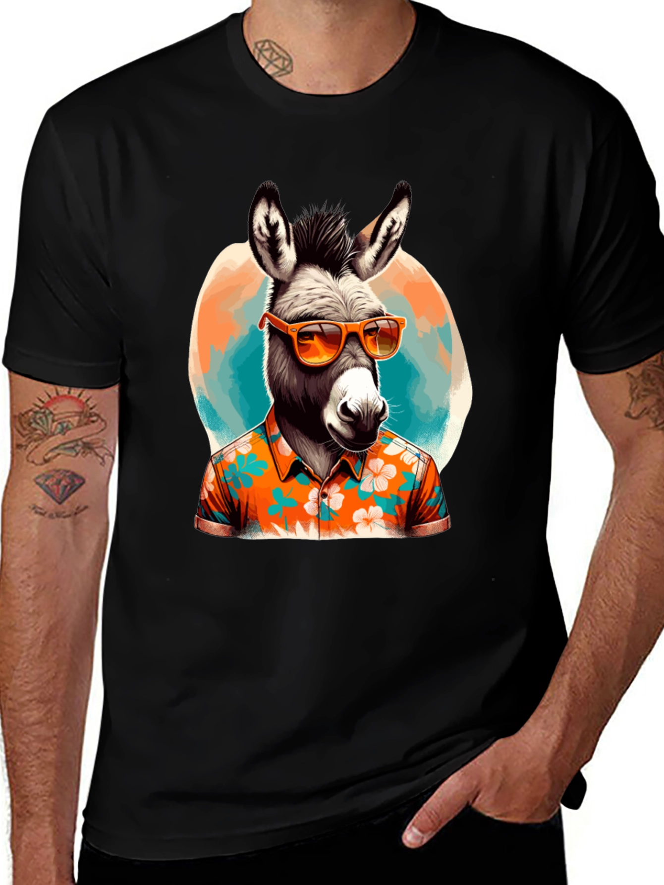 Cool Donkey Hawaiian Shirt Tee