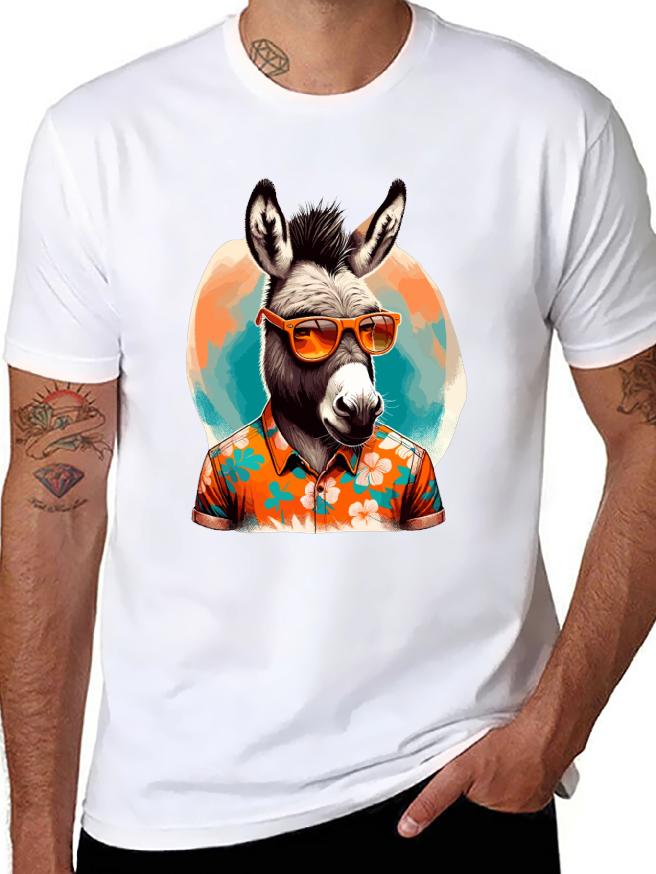 Cool Donkey Hawaiian Shirt Tee