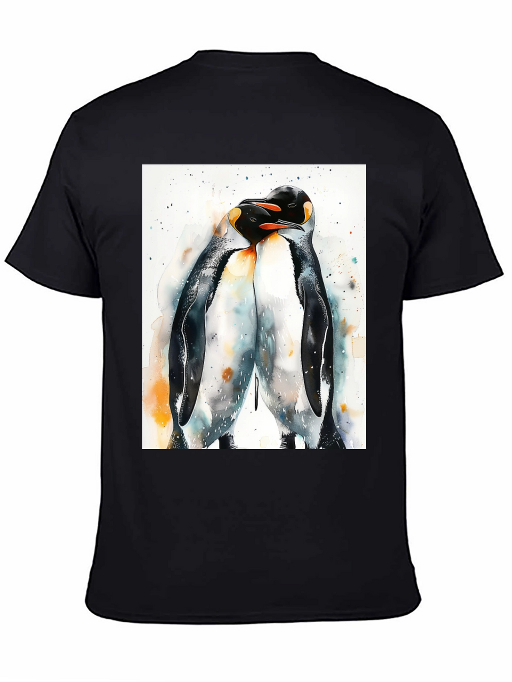 Penguin Love Black T-Shirt