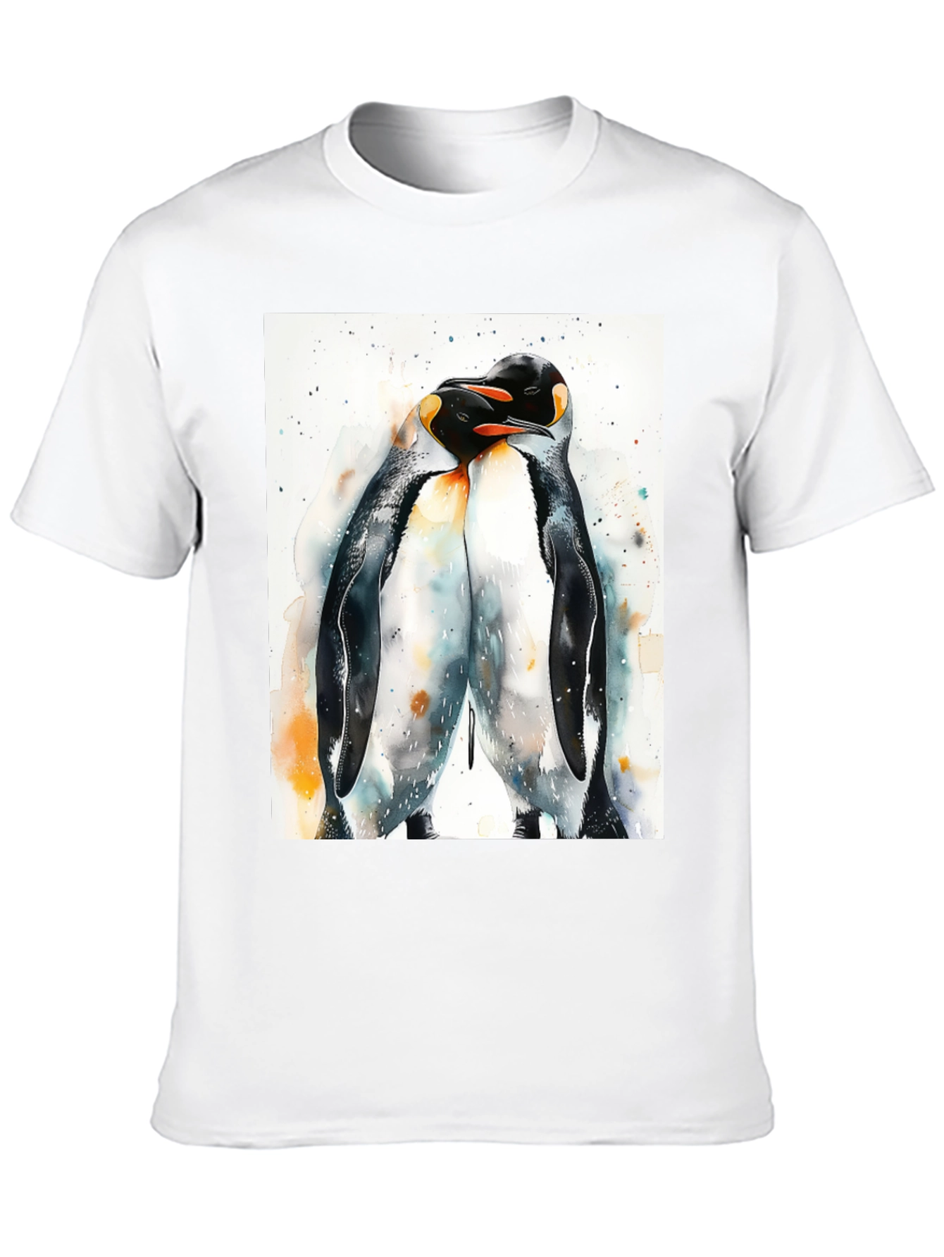 Penguin Love Black T-Shirt