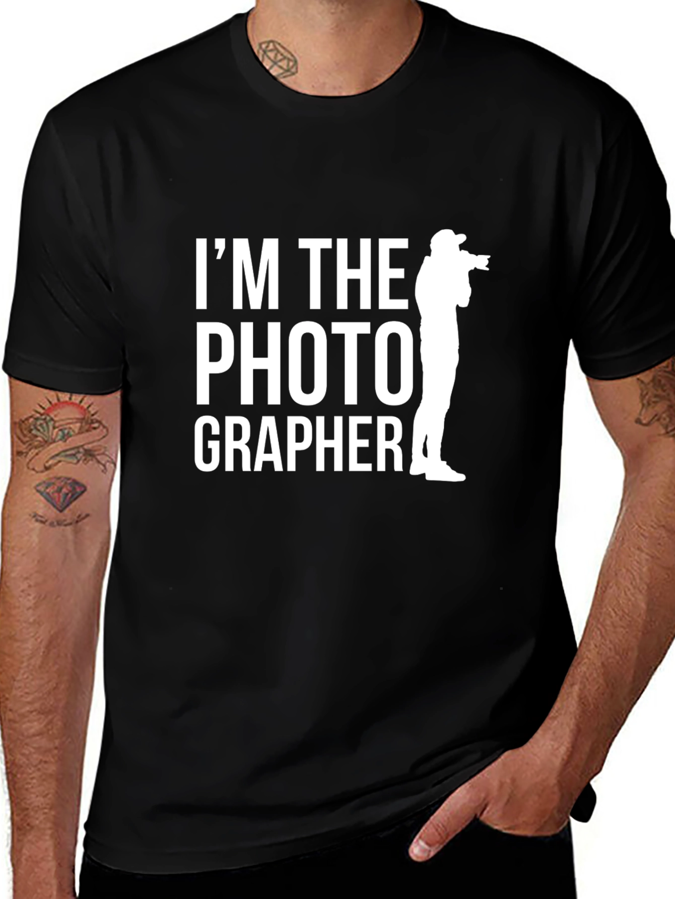 Im The Photographer T-Shirt - Black Graphic Tee