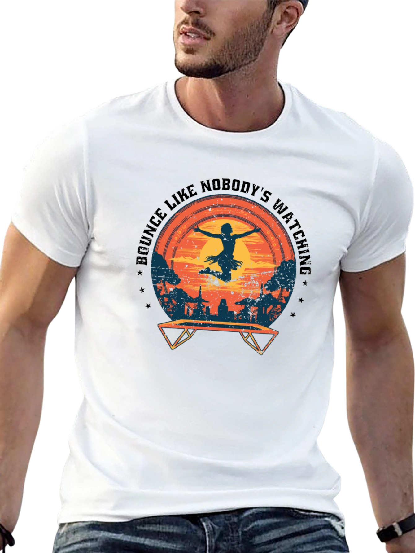 Bounce Like Nobodys Watching Black T-Shirt