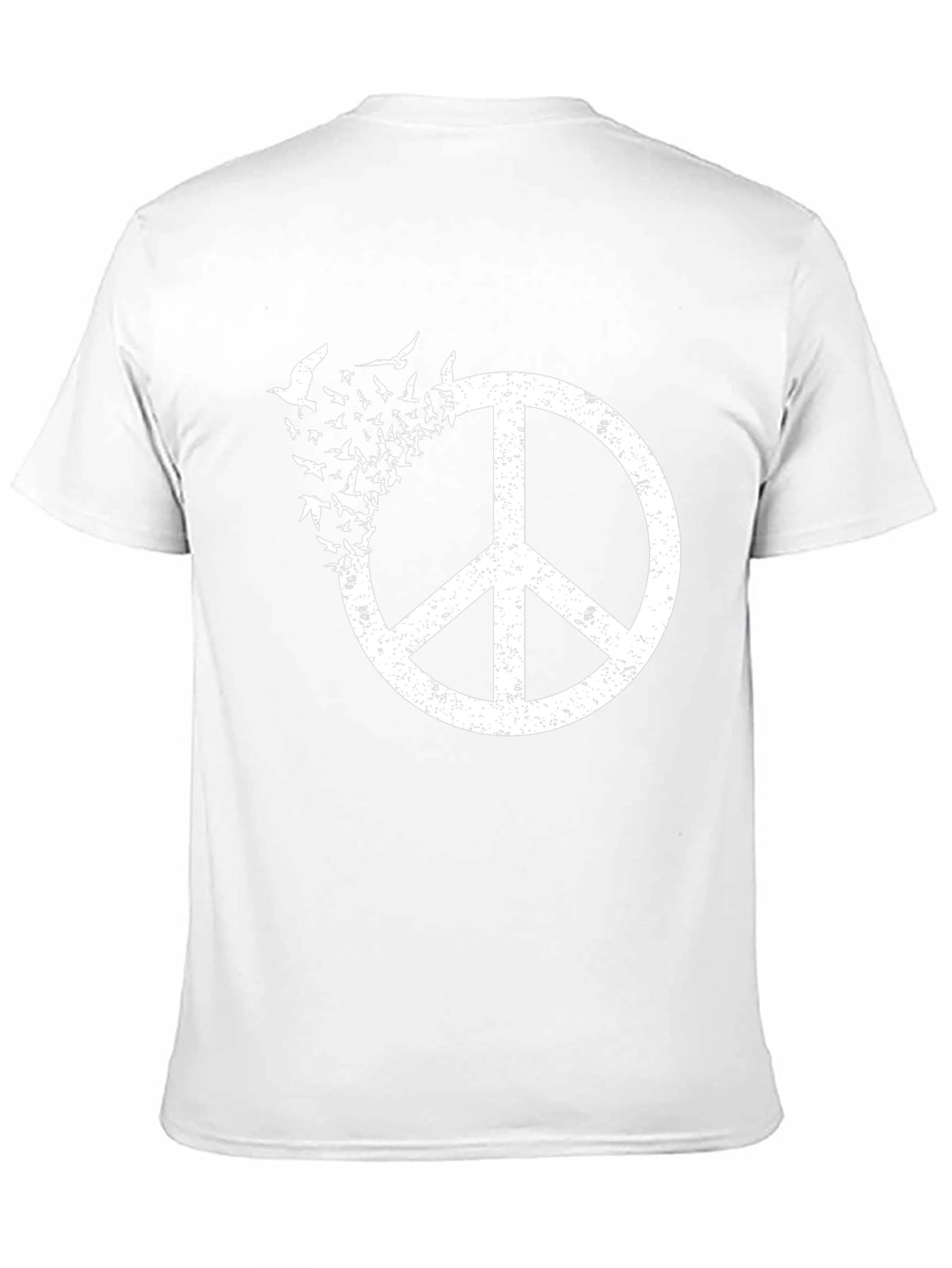 Peace Sign Bird T-Shirt - Black