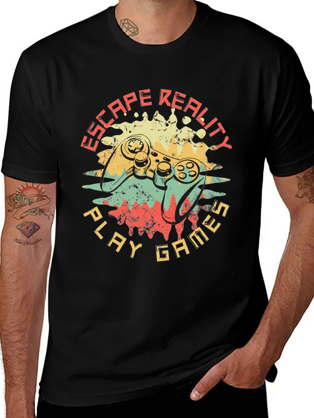 Escape Reality Game Controller Graphic Tee