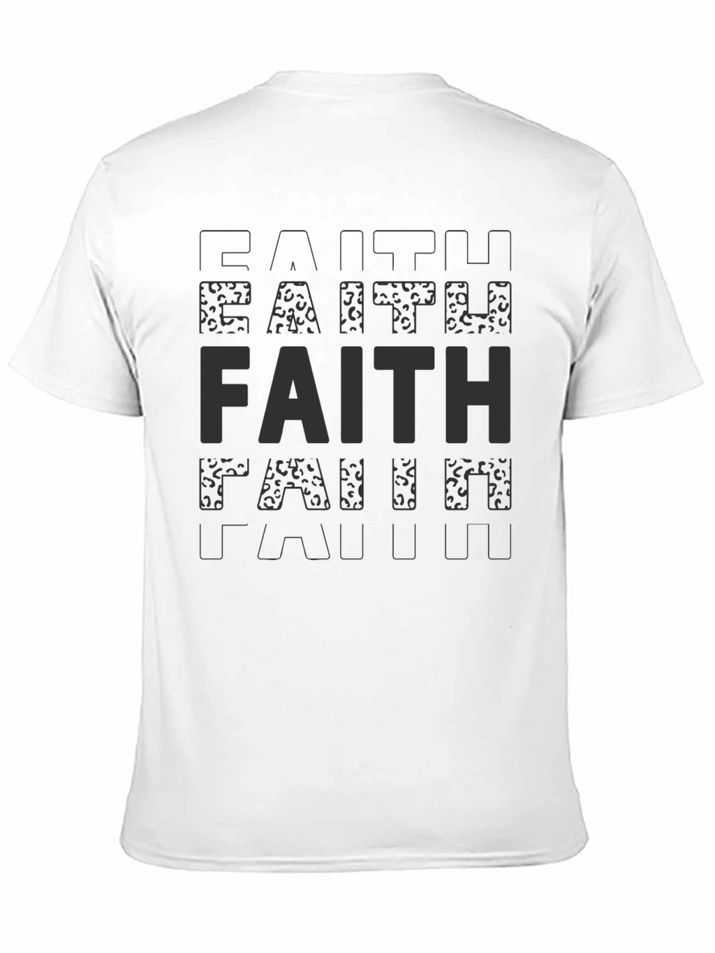 Faith Statement T-Shirt - Soft Black Tee