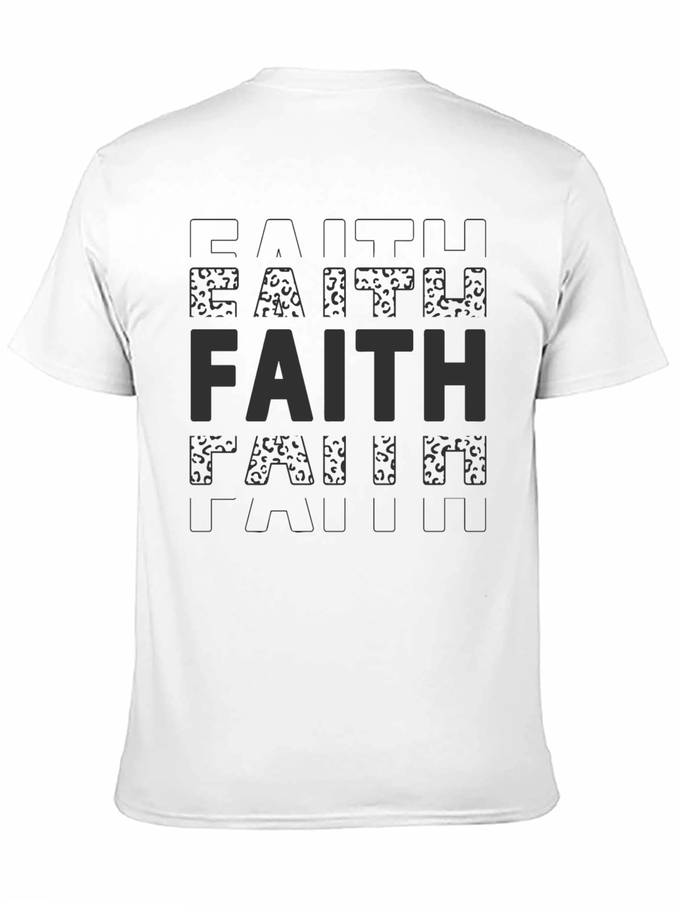 Faith Statement T-Shirt - Soft Black Tee