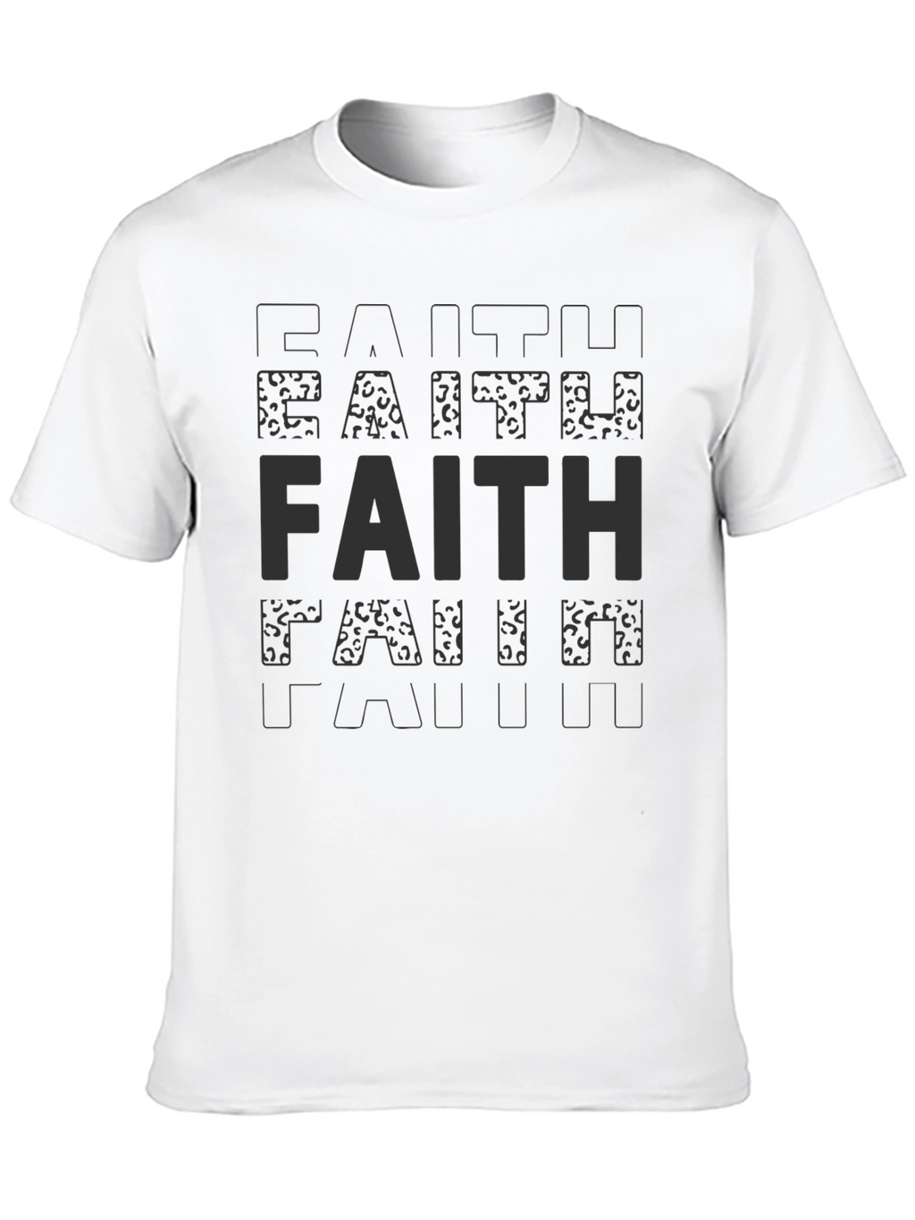 Faith Statement T-Shirt - Soft Black Tee