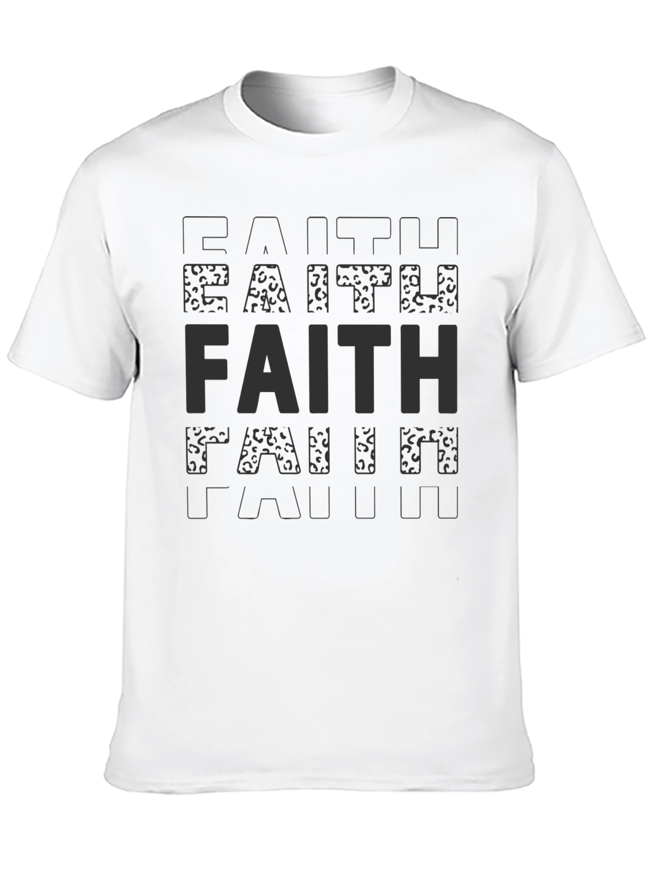 Faith Statement T-Shirt - Soft Black Tee