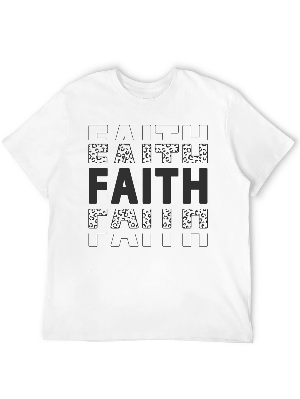 Faith Statement T-Shirt - Soft Black Tee