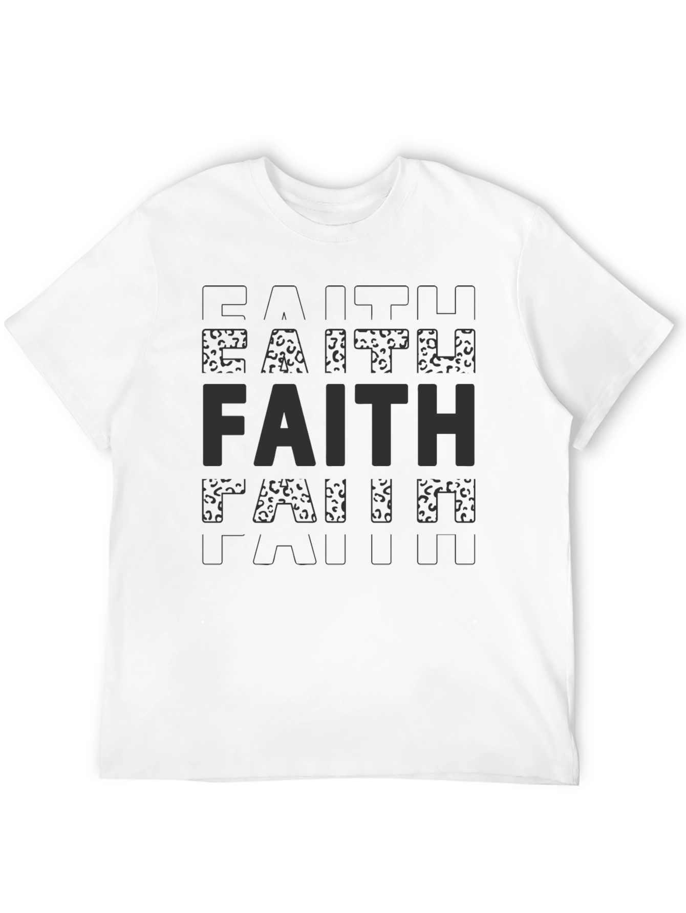Faith Statement T-Shirt - Soft Black Tee